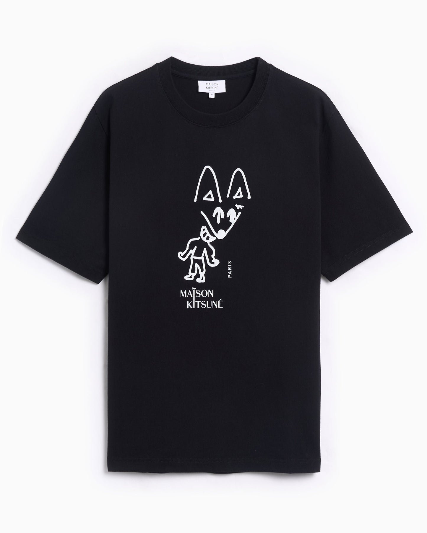 Camiseta con gráfico Relaxed Maison Kitsuné Party Fox para hombre