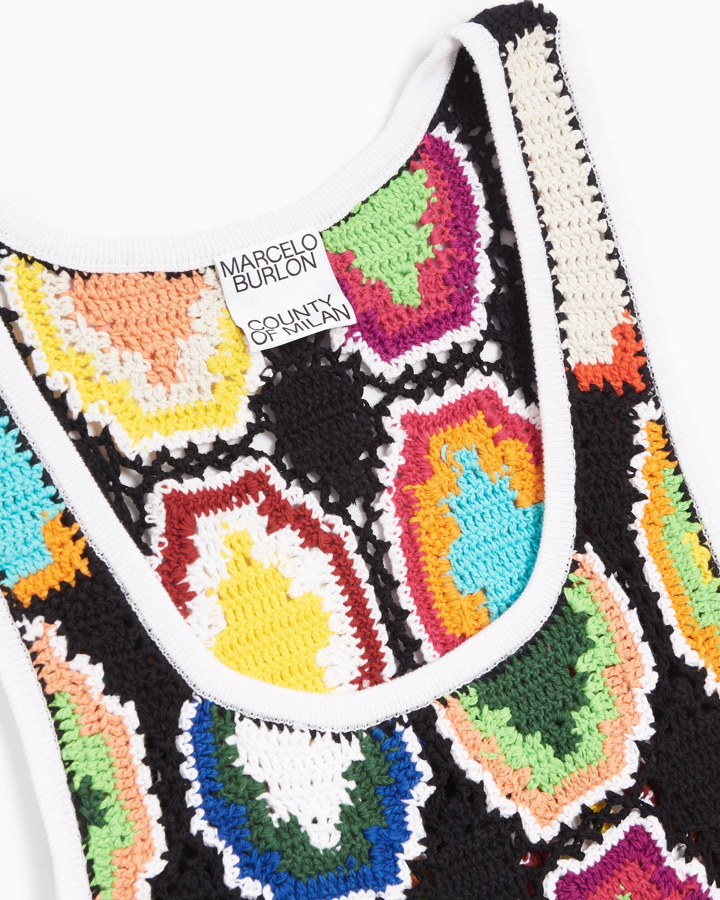 Camiseta Marcelo Burlon Macrame Cross Men's Knit Tank T-Shirt para hombre