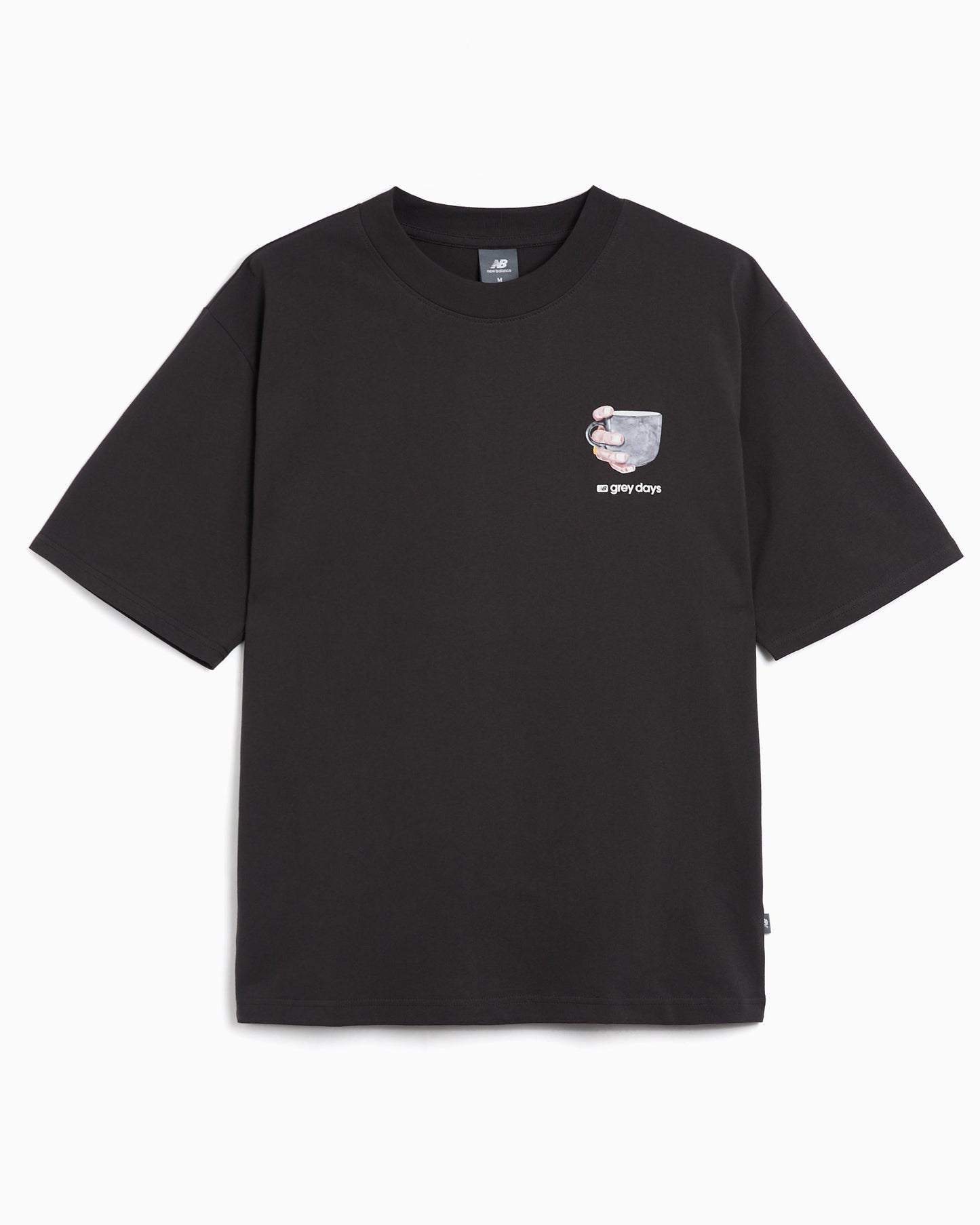 Camiseta con gráfico Oversize New Balance Grey Days "Coffee" para hombre