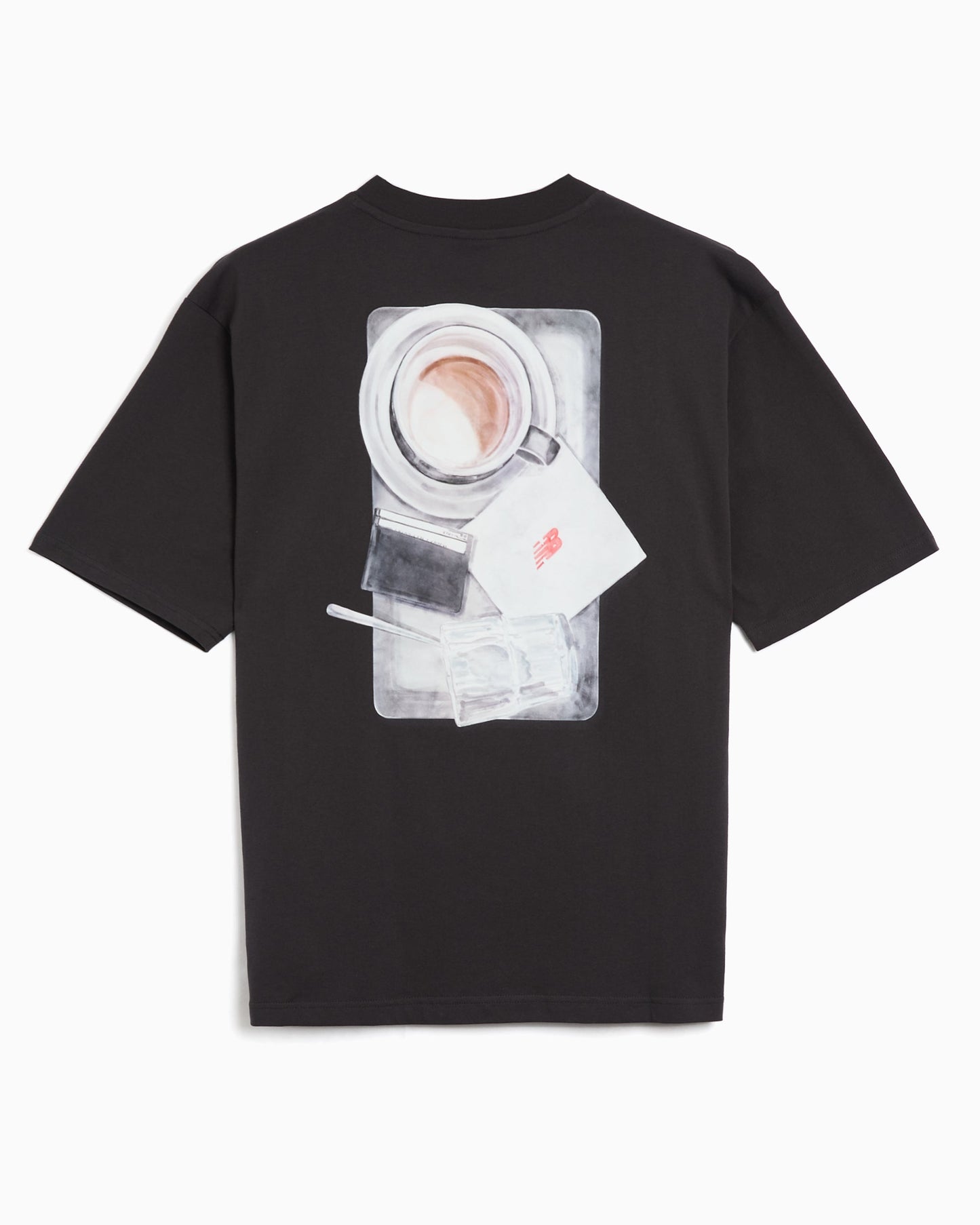 Camiseta con gráfico Oversize New Balance Grey Days "Coffee" para hombre