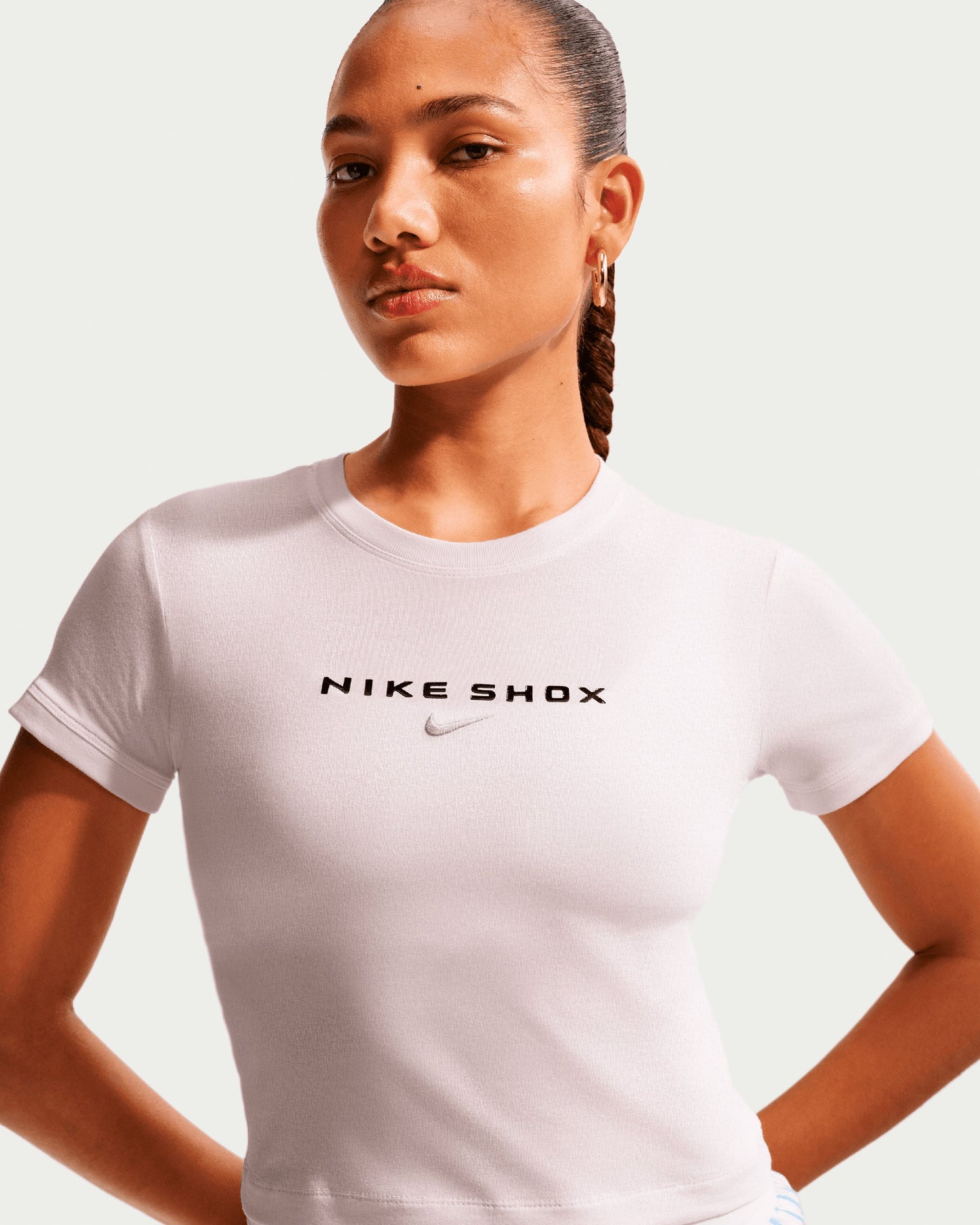 Camiseta Slim Nike Shox para mujer