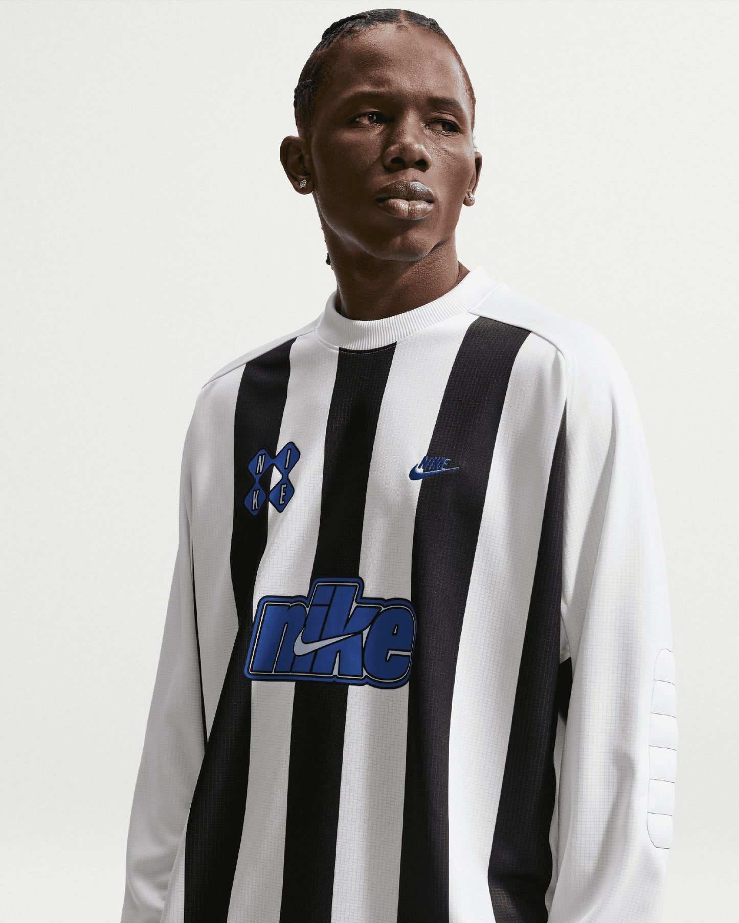 Jersey T-Shirt de rayas Relaxed de manga larga Nike Sportswear Club Goalie para hombre