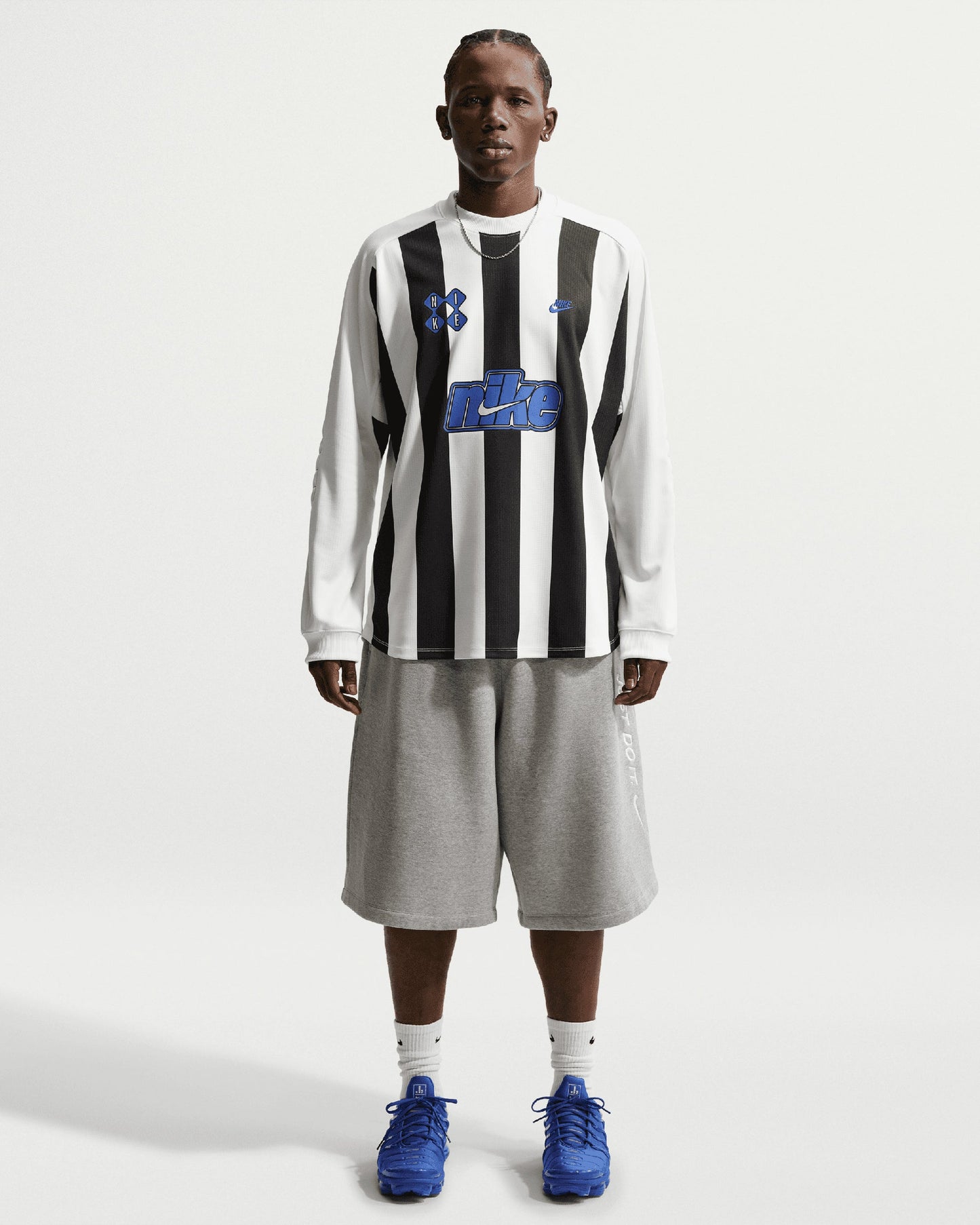 Jersey T-Shirt de rayas Relaxed de manga larga Nike Sportswear Club Goalie para hombre