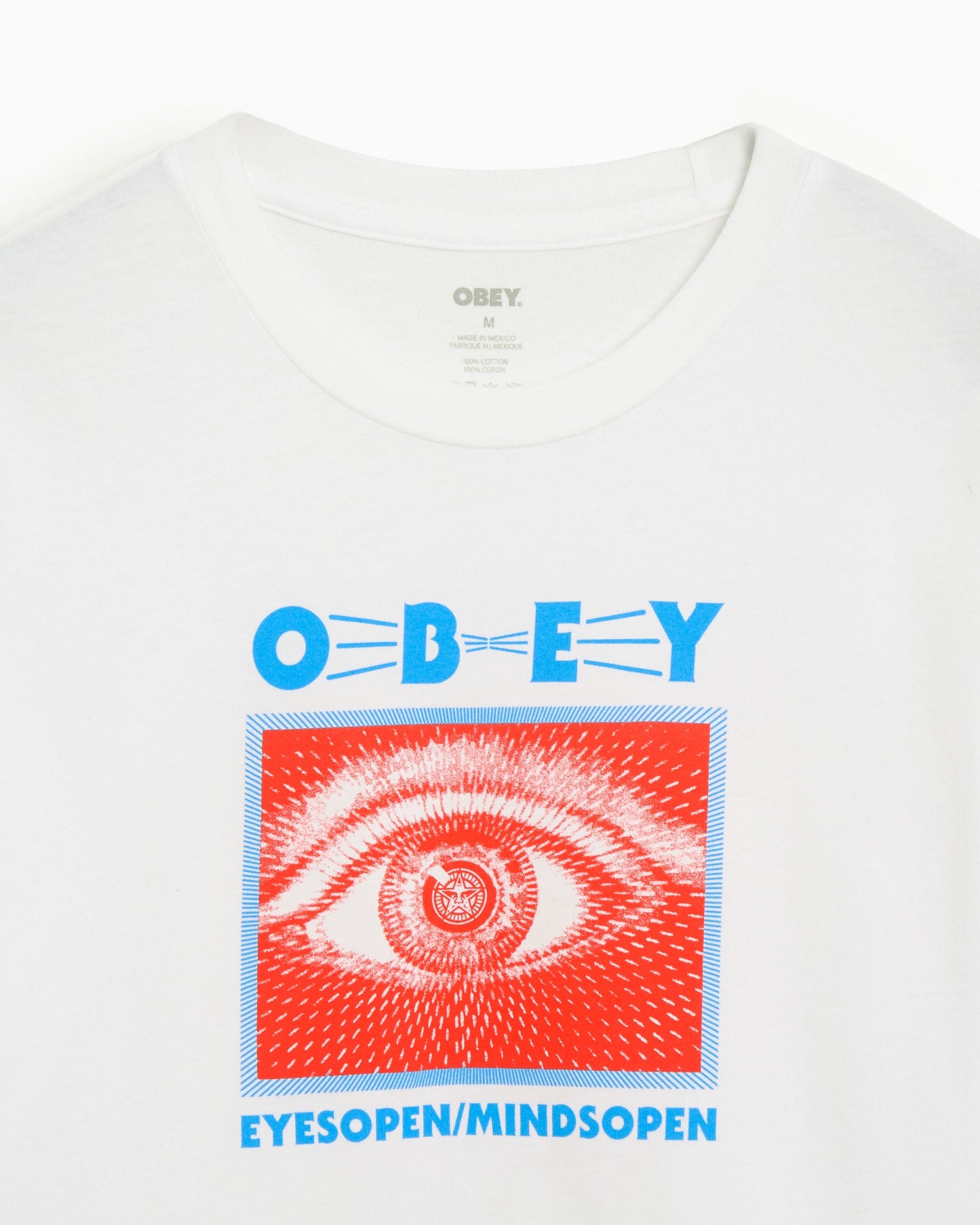 Camiseta Relaxed OBEY Clothing Eyes Open Mind Open para mujer