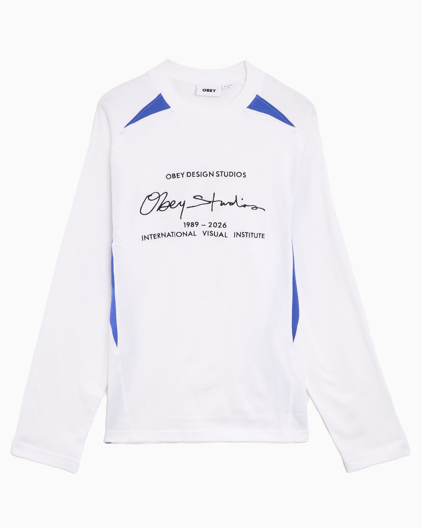 Camiseta bordado de manga larga OBEY Clothing League para hombre