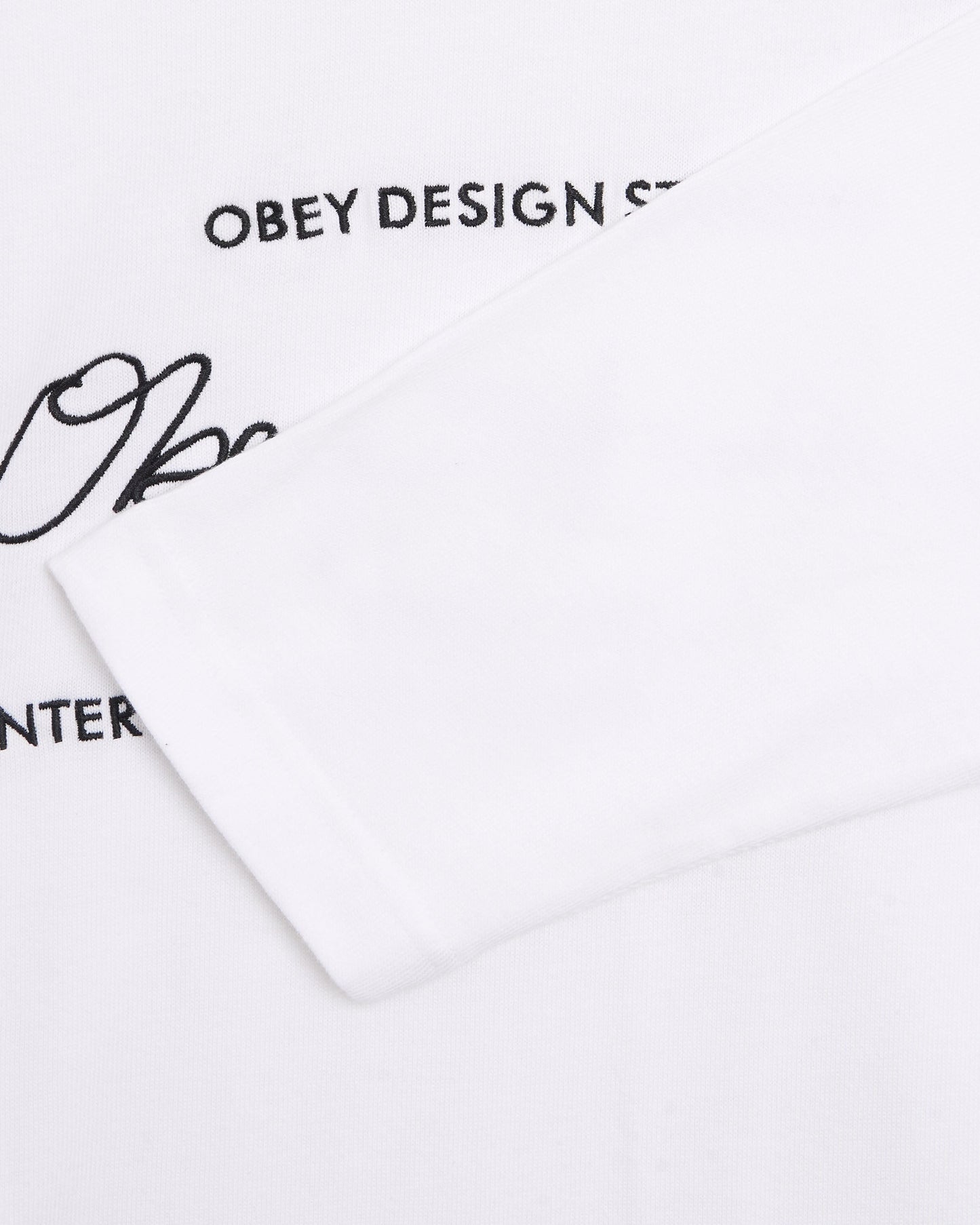 Camiseta bordado de manga larga OBEY Clothing League para hombre