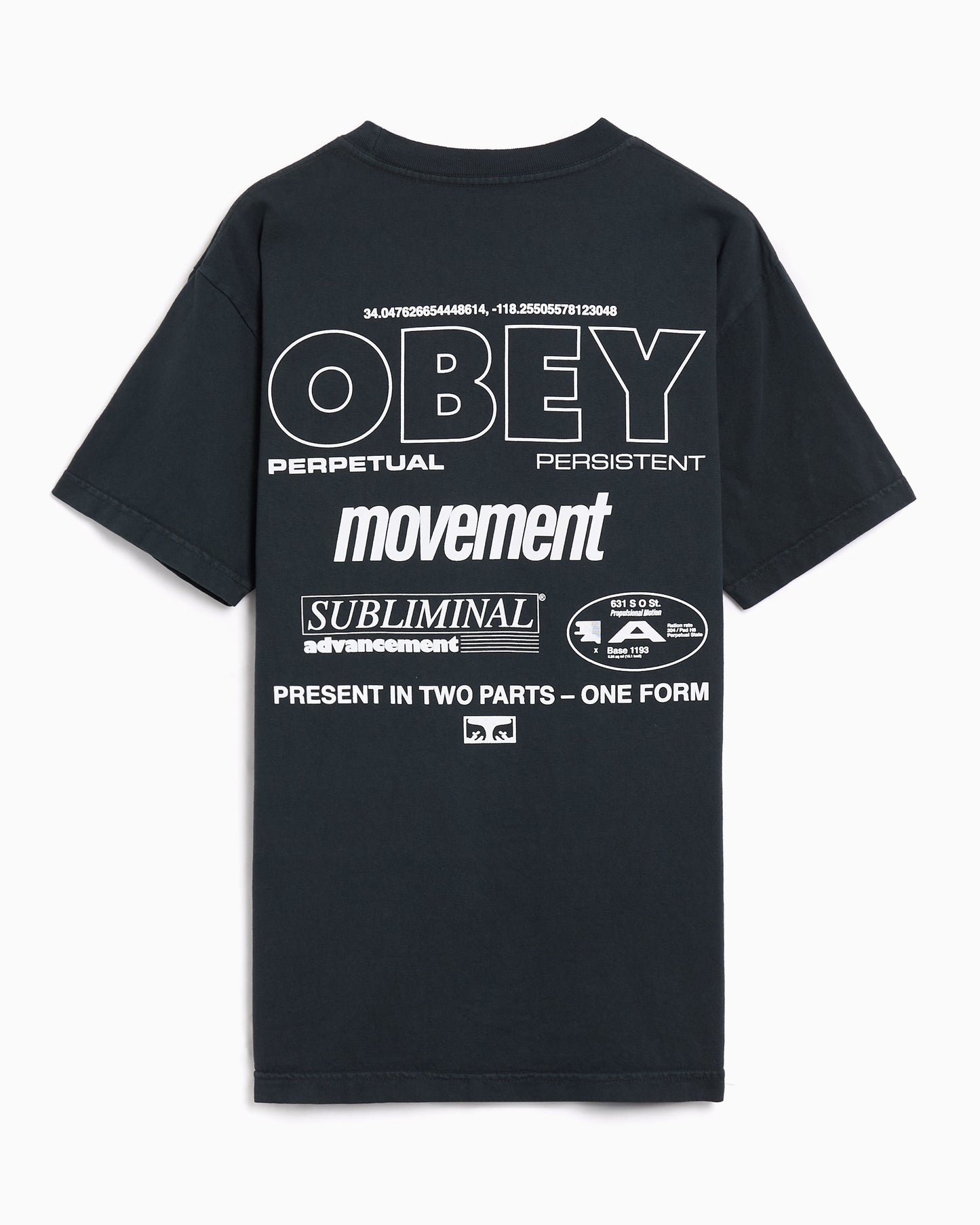 Camiseta con gráfico OBEY Clothing Persistent Movement para hombre