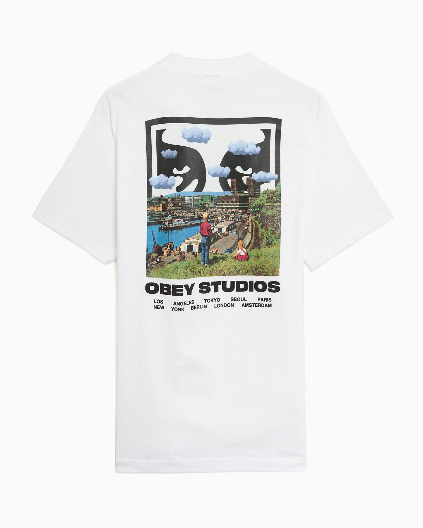 Camiseta con gráfico OBEY Clothing Sky Face para hombre