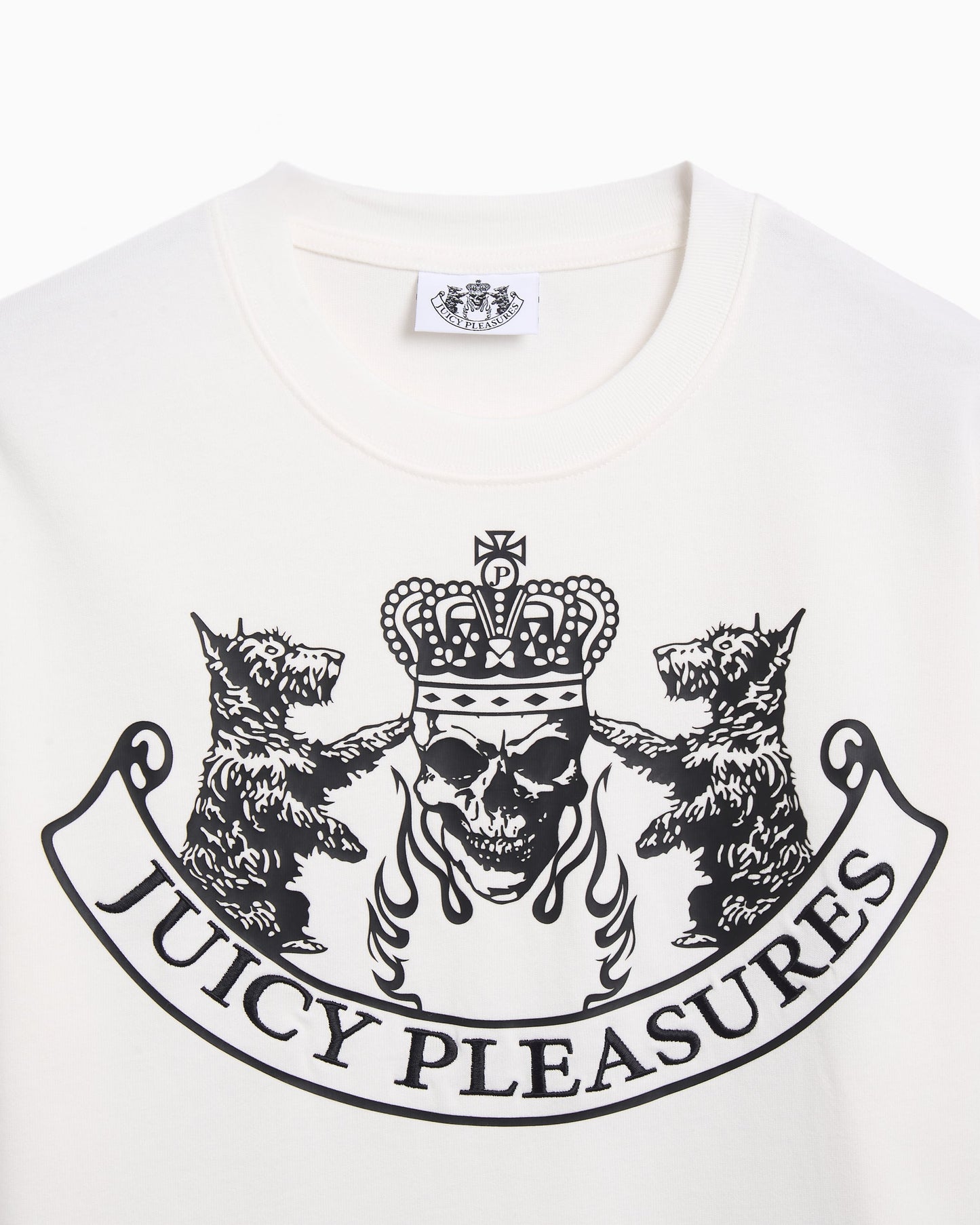 Camiseta Relaxed Pleasures x Juicy Couture Skull Crest Heavyweight para hombre