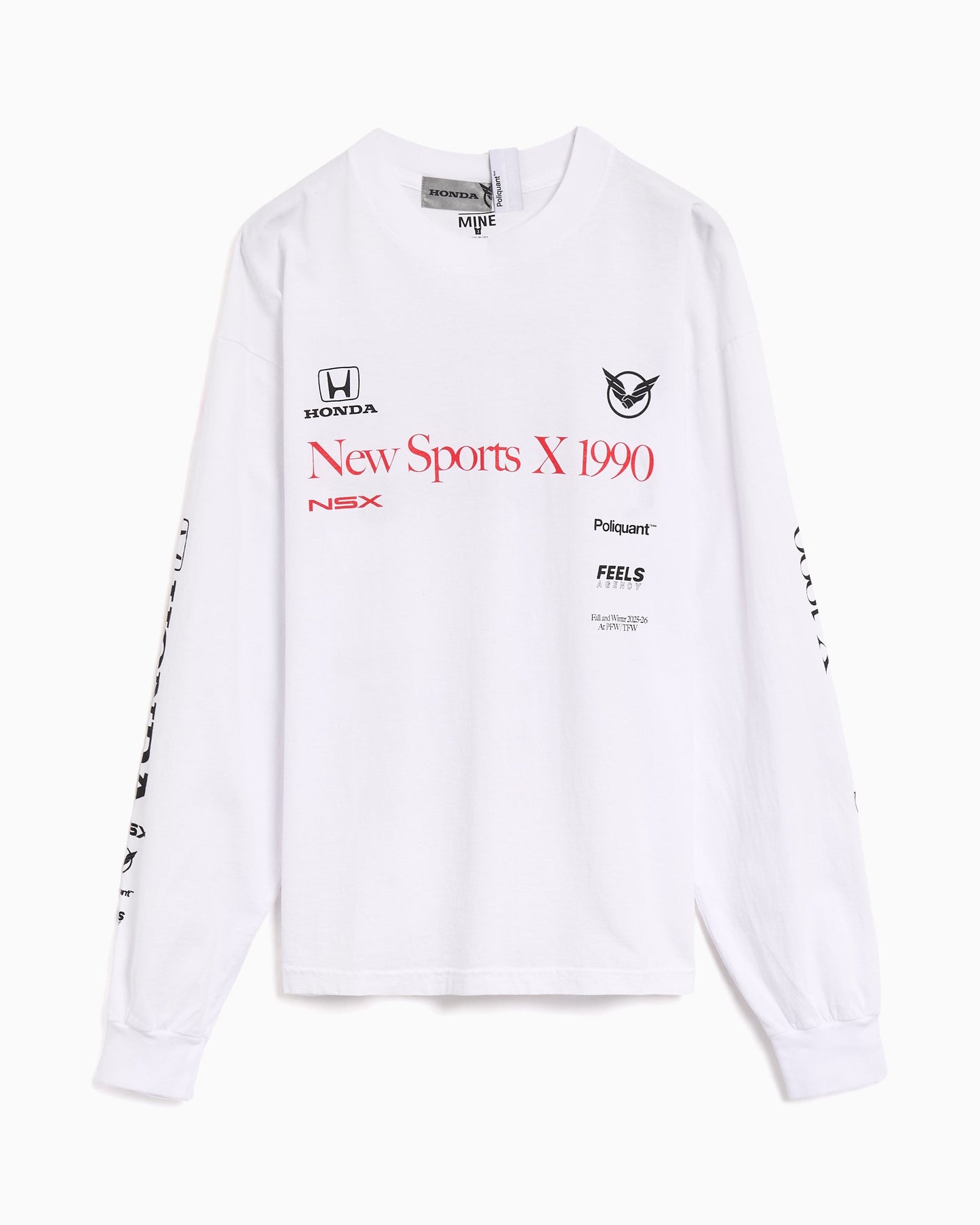 Camiseta con gráfico Relaxed de manga larga Poliquant The New Sports X 1990 Limited Edition para hombre