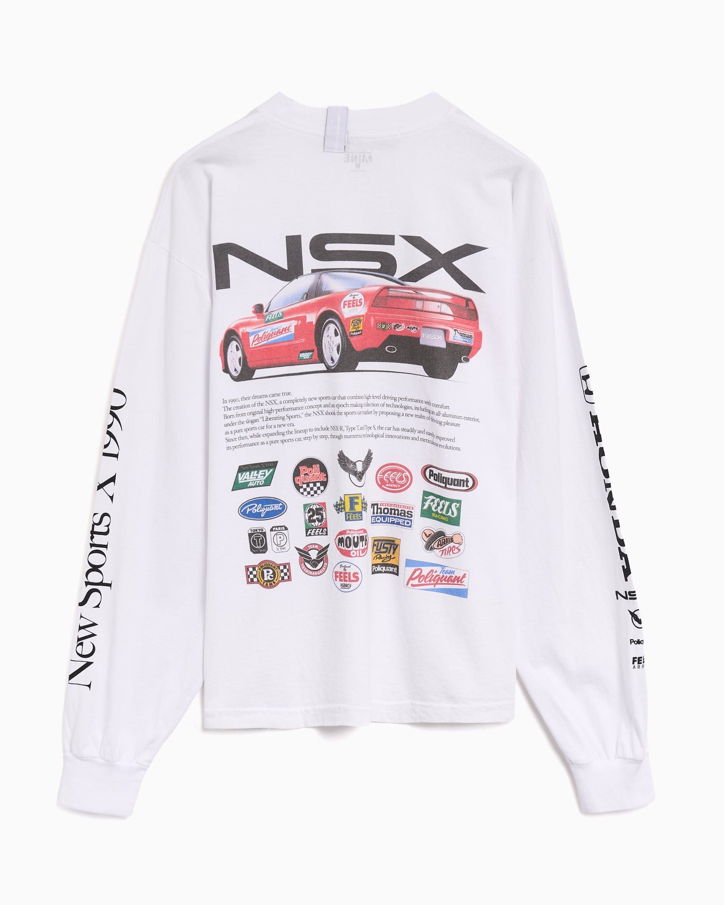 Camiseta con gráfico Relaxed de manga larga Poliquant The New Sports X 1990 Limited Edition para hombre