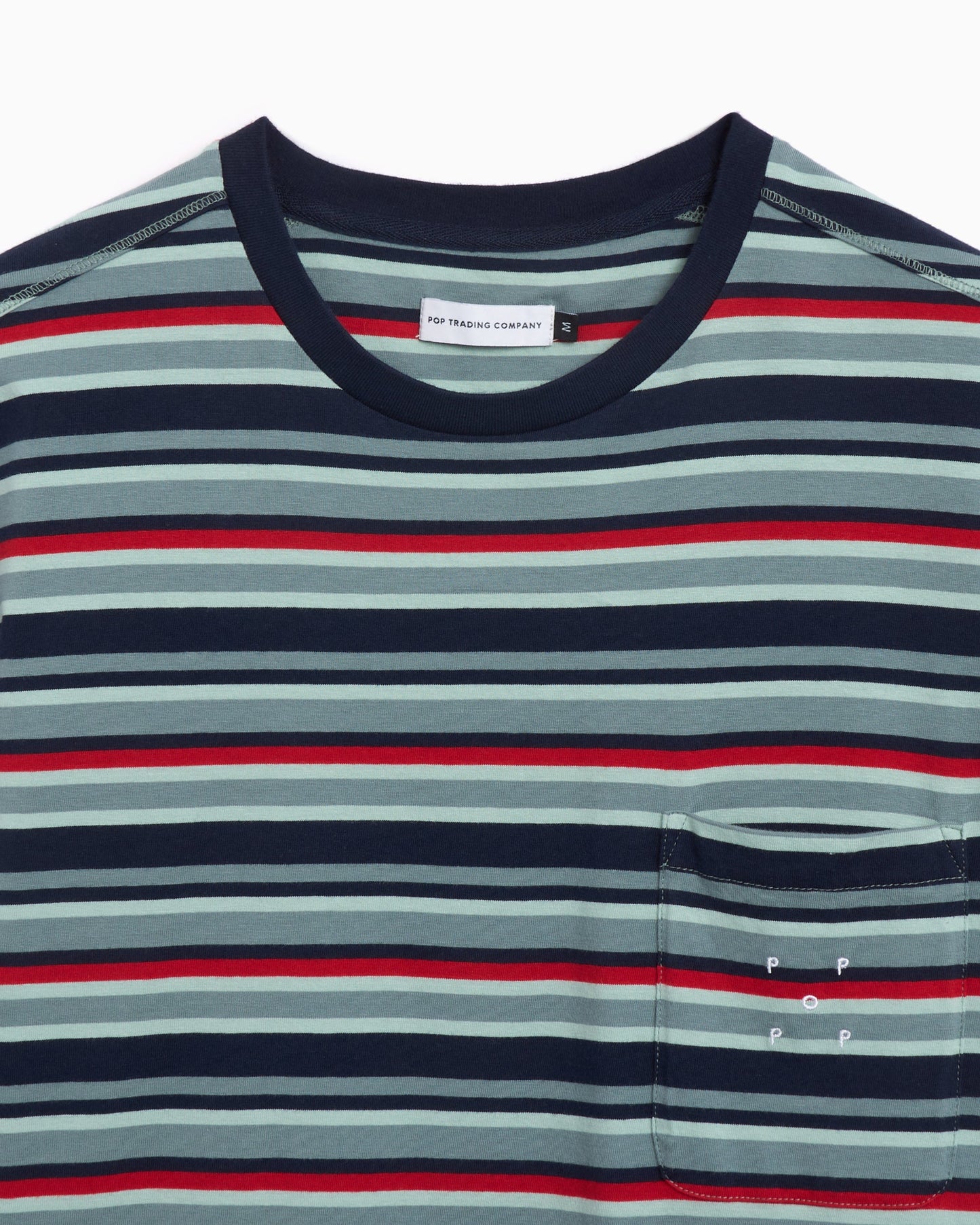 Camiseta Pop Trading Company Men's Striped Pocket T-Shirt para hombre