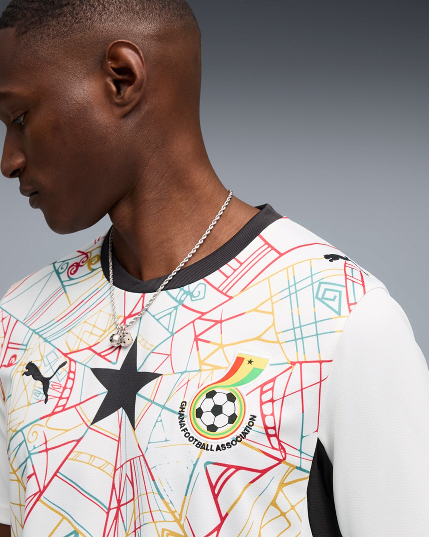 Jersey T-Shirt 1ª equipación 2026 Puma Republic of Ghana Futbol para hombre