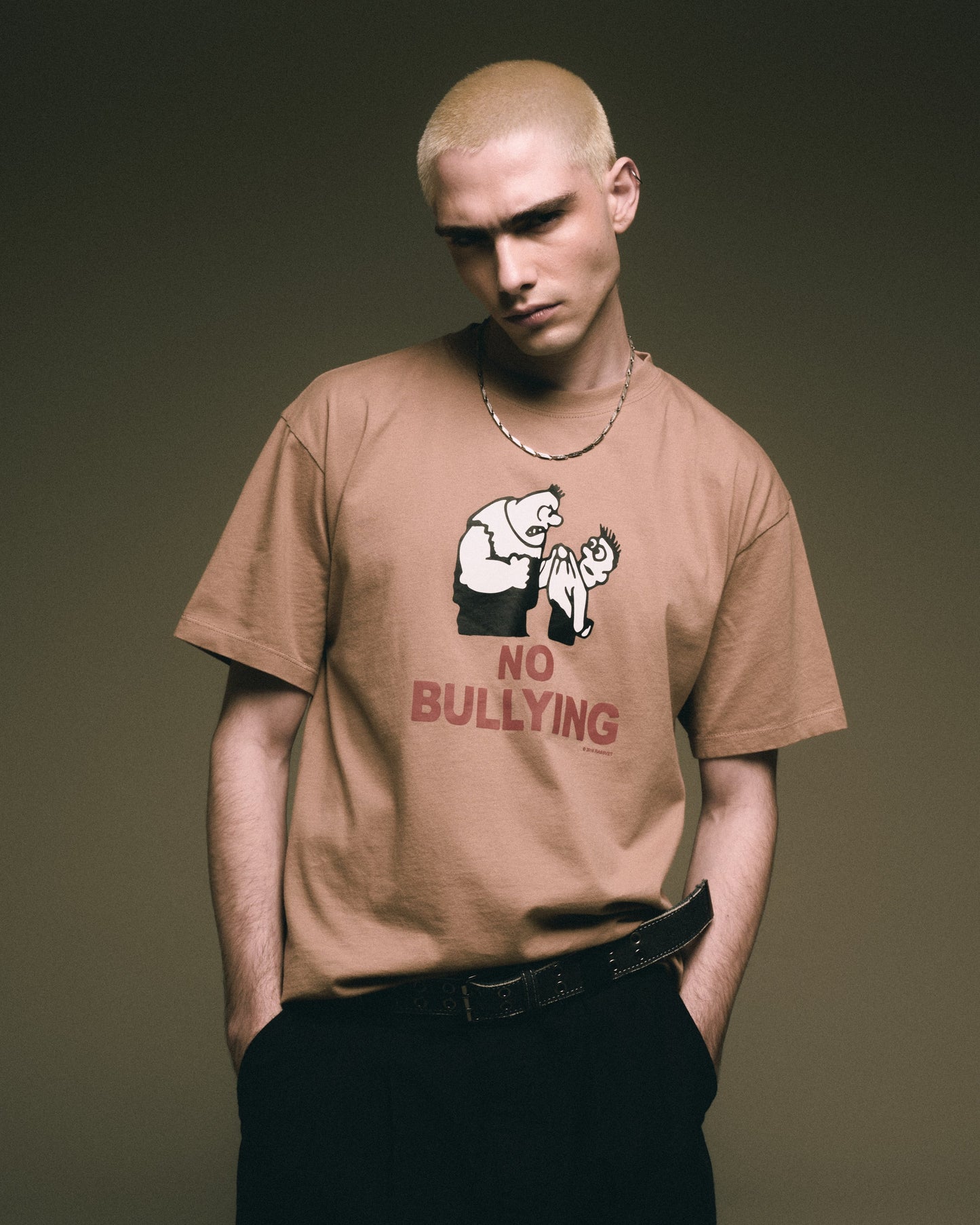 Camiseta Rassvet No Bullying Men's Knit T-Shirt para hombre
