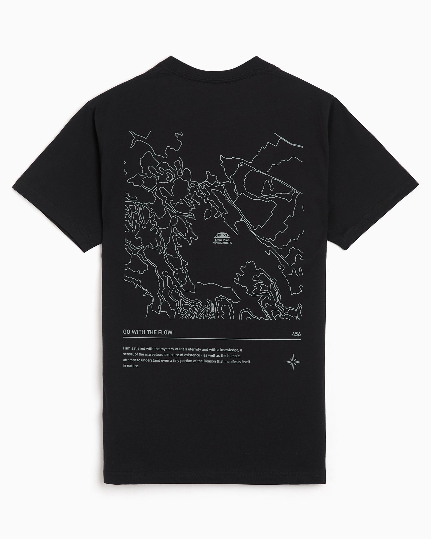 Camiseta con gráfico Relaxed Snow Peak HQ Topographic Map para hombre
