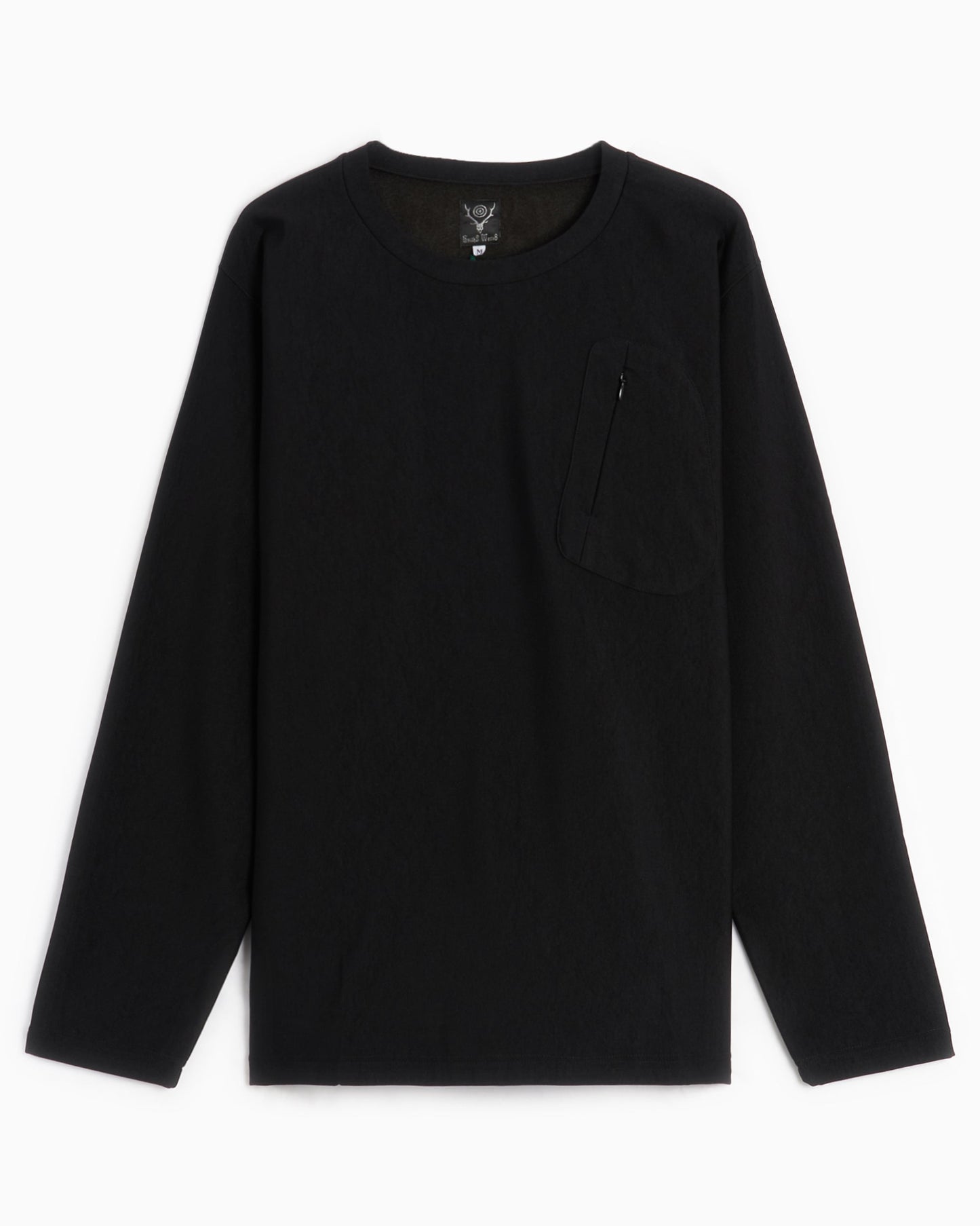 Camiseta South2 West8 Men's Zipped Pocket Fleece Long Sleeve T-Shirt para hombre