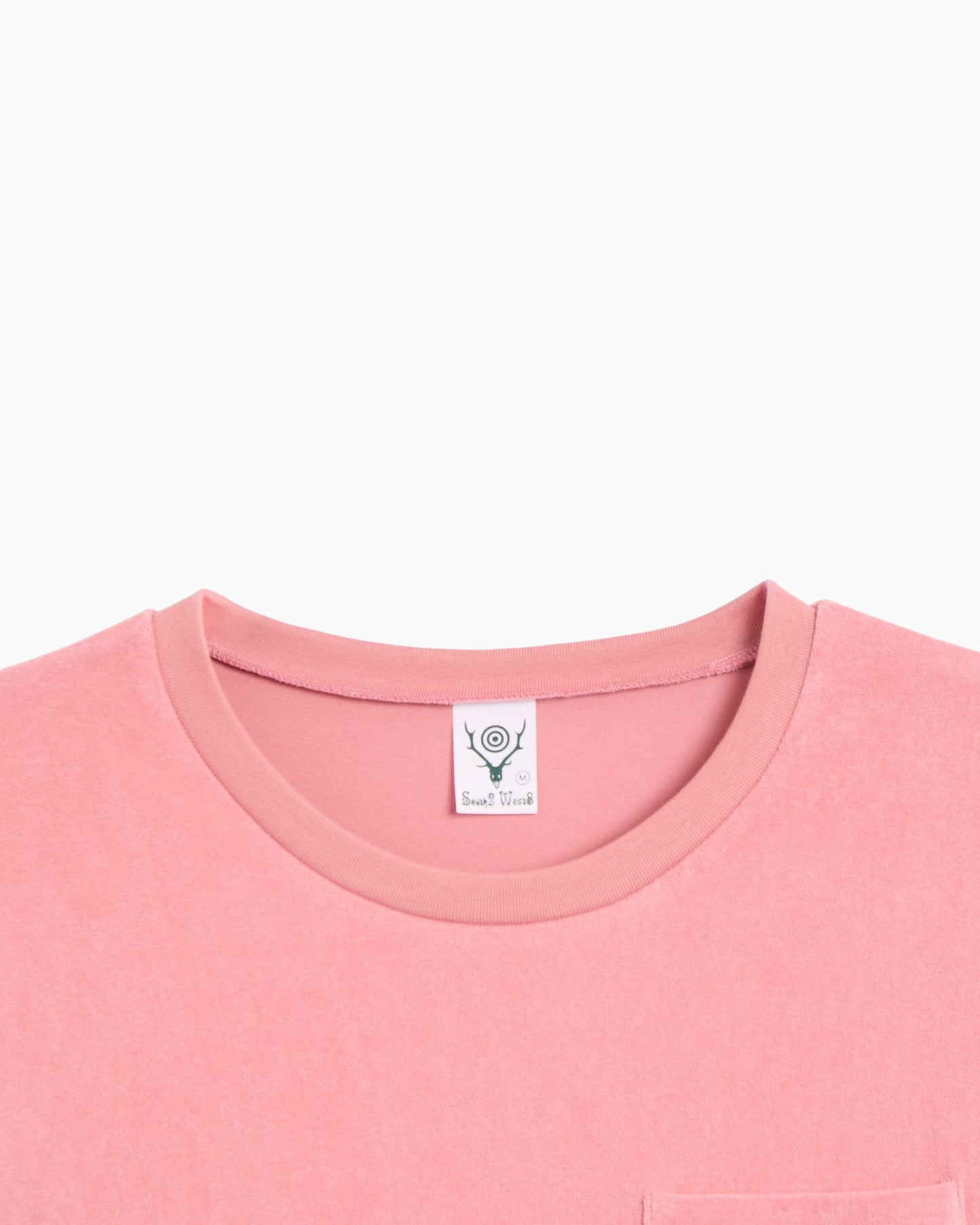 Camiseta con logo Relaxed South2 West8 Round Pocket para hombre