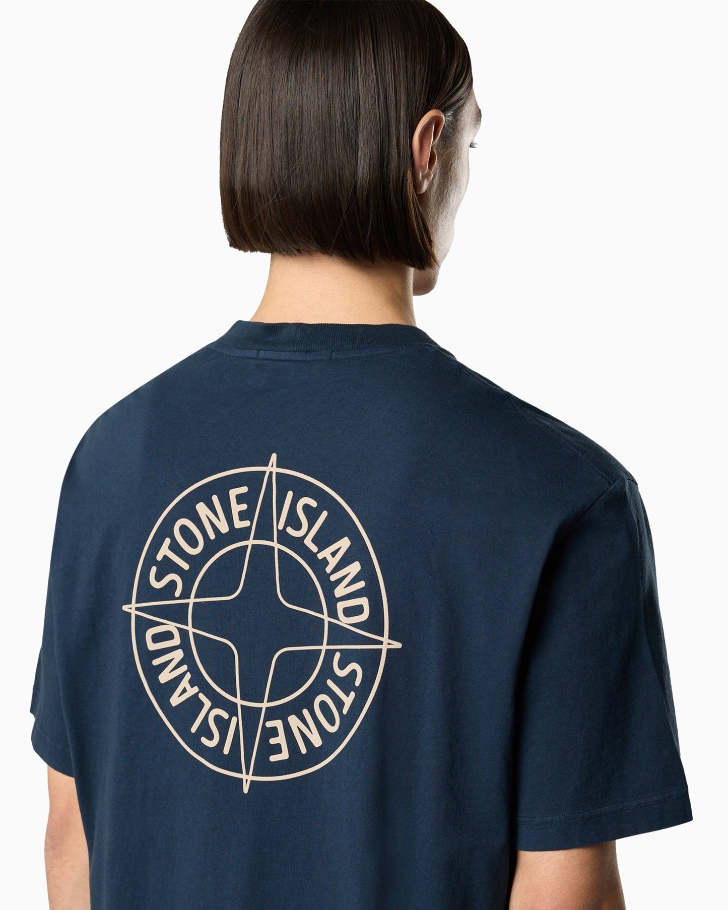 Camiseta con logo Stone Island para hombre