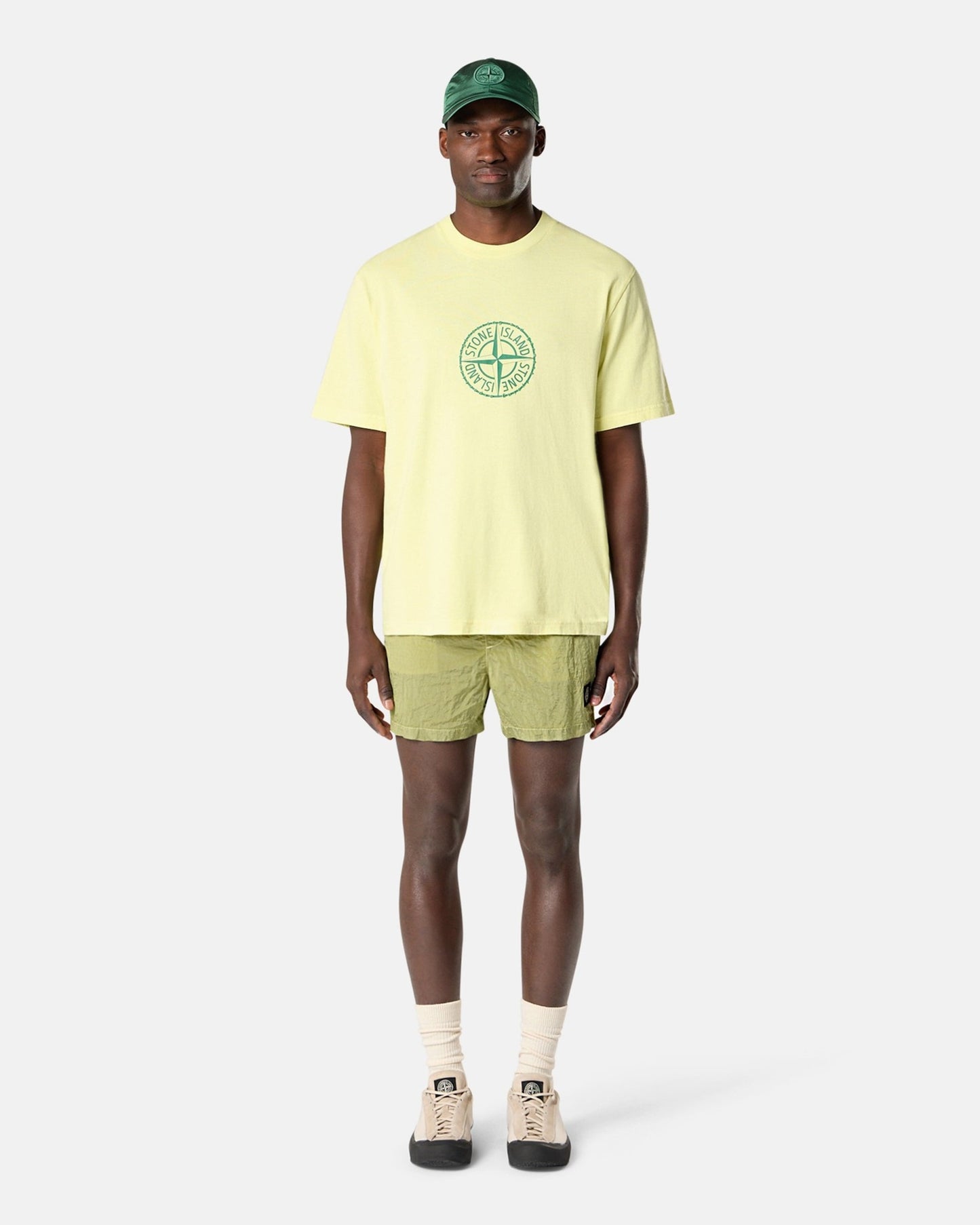 Camiseta con logo Stone Island para hombre