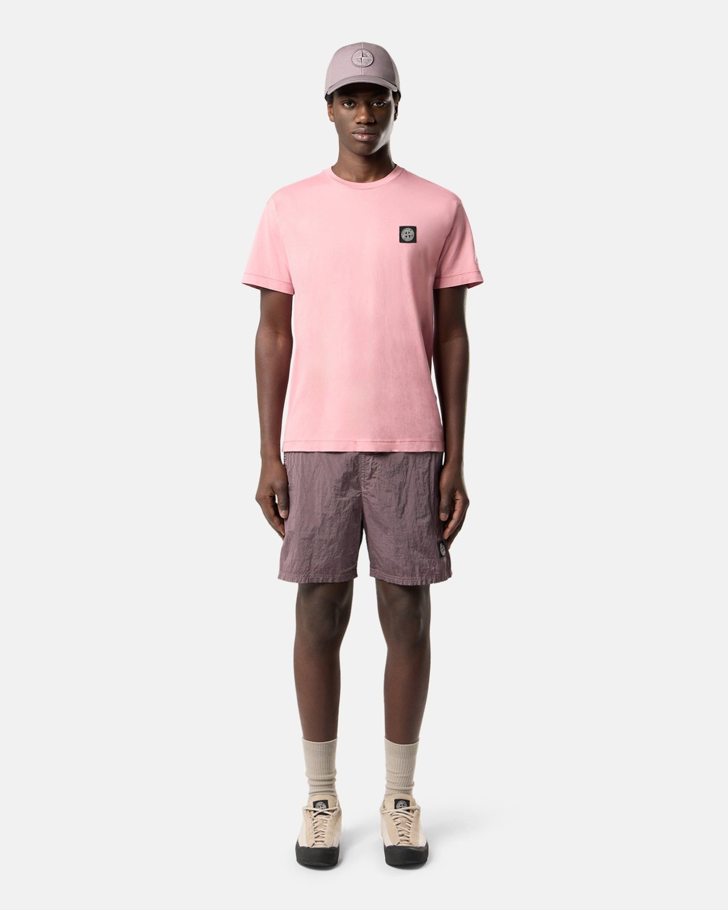 Camiseta con logo Straight Stone Island para hombre