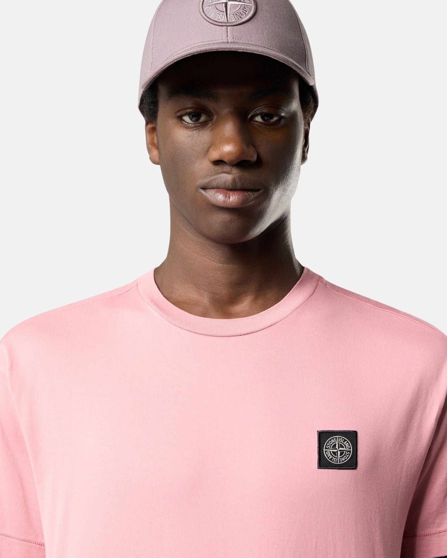 Camiseta con logo Straight Stone Island para hombre