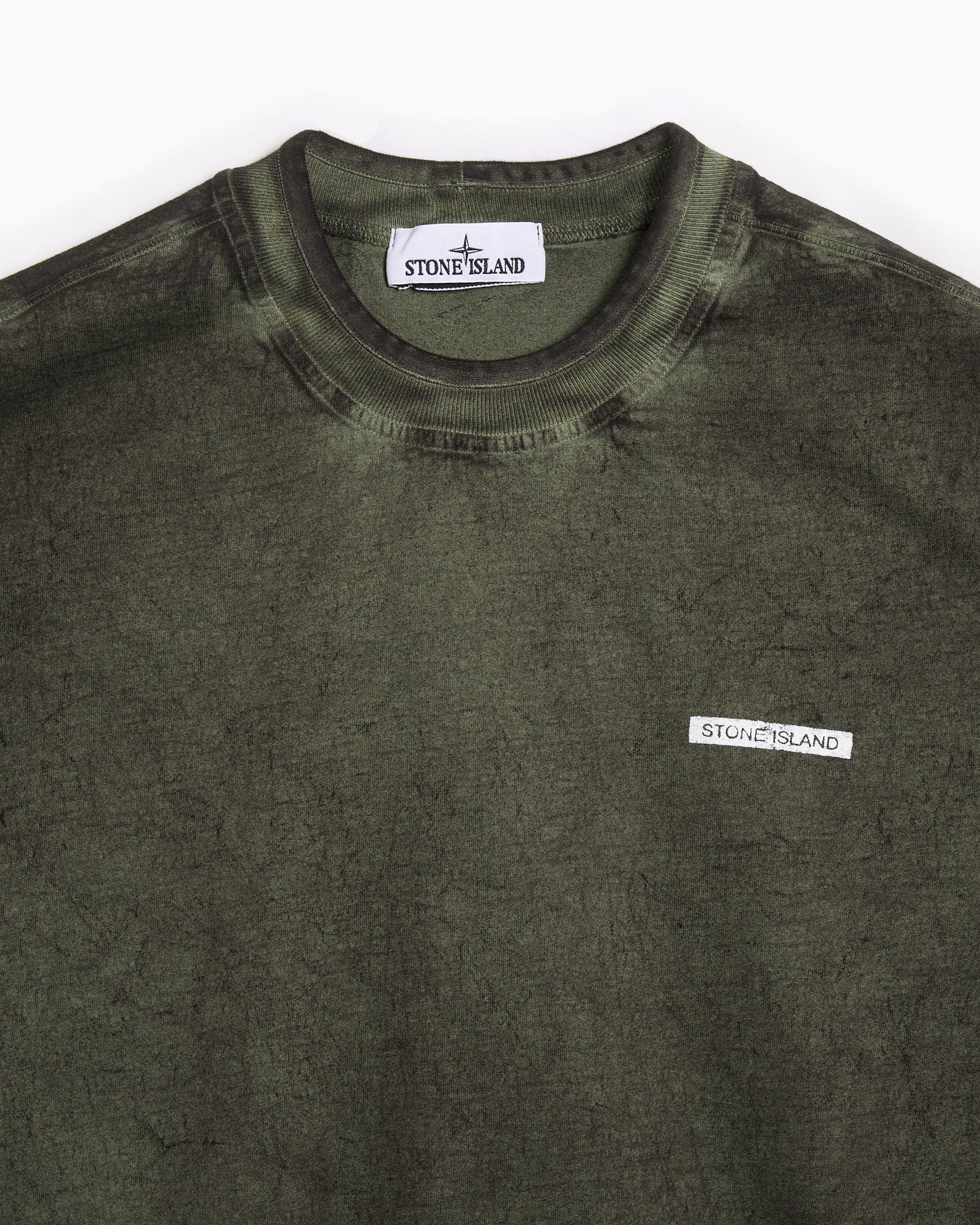 Camiseta Relaxed Stone Island "Velo" Effect para hombre