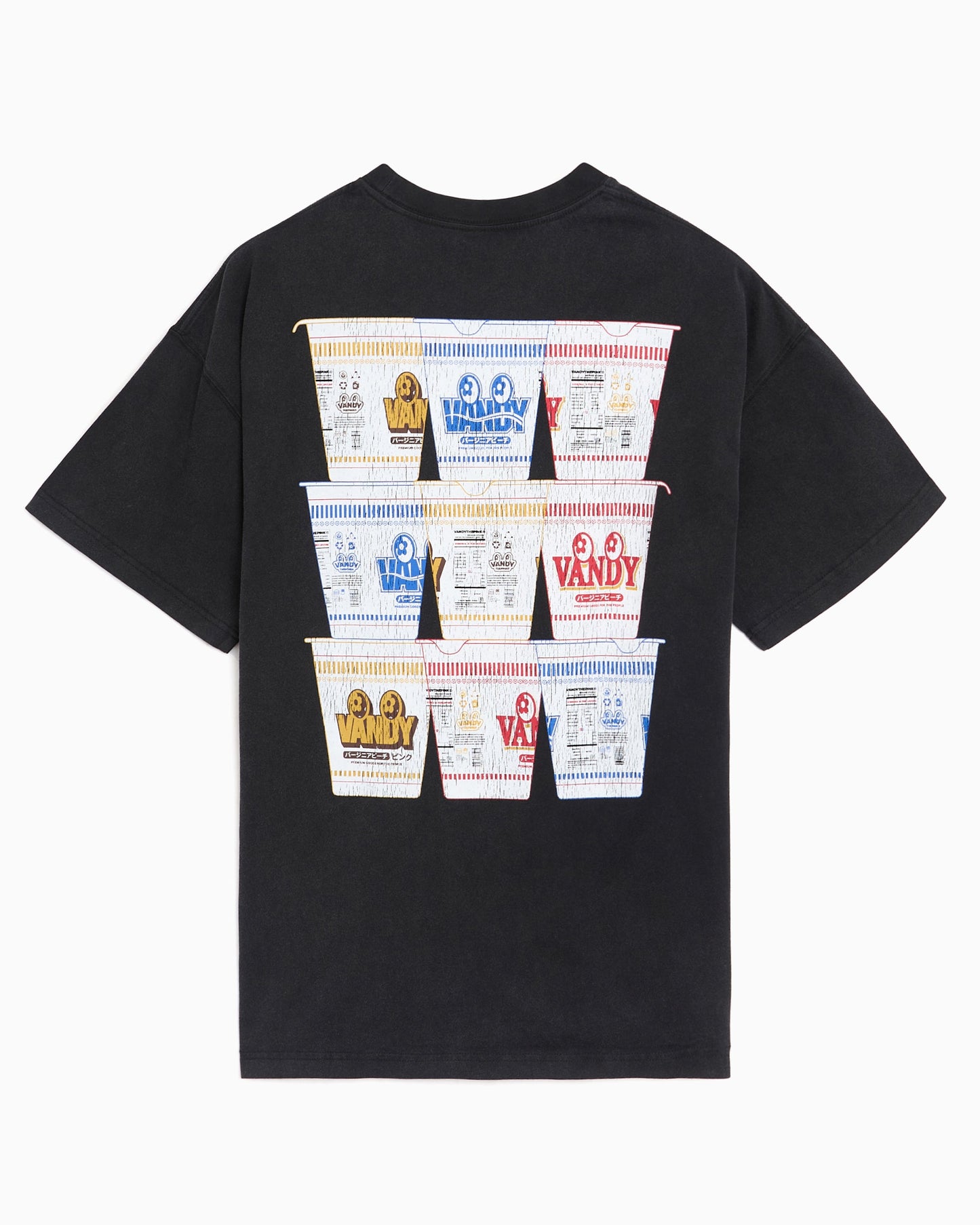 Camiseta con gráfico Relaxed VANDYTHEPINK Cup Noodle Eye para hombre