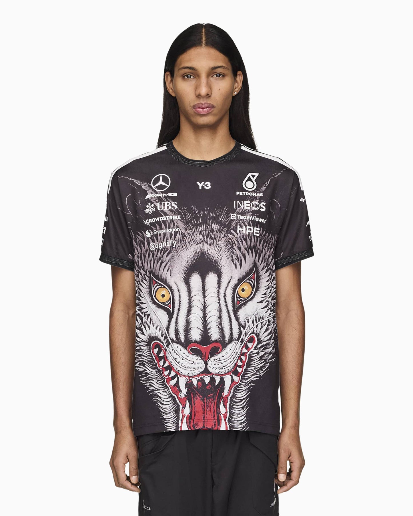 Camiseta con gráfico Y-3 x Mercedes AMG Petronas Team F1 "Driver" Unisex