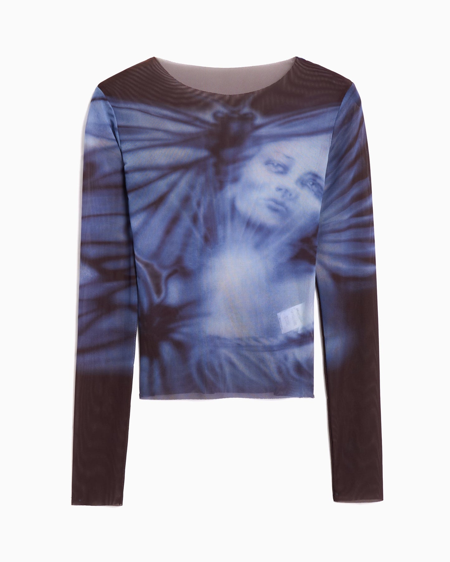 Camiseta con gráfico Slim de manga larga Yardsale XXX Butterfly Mesh para hombre