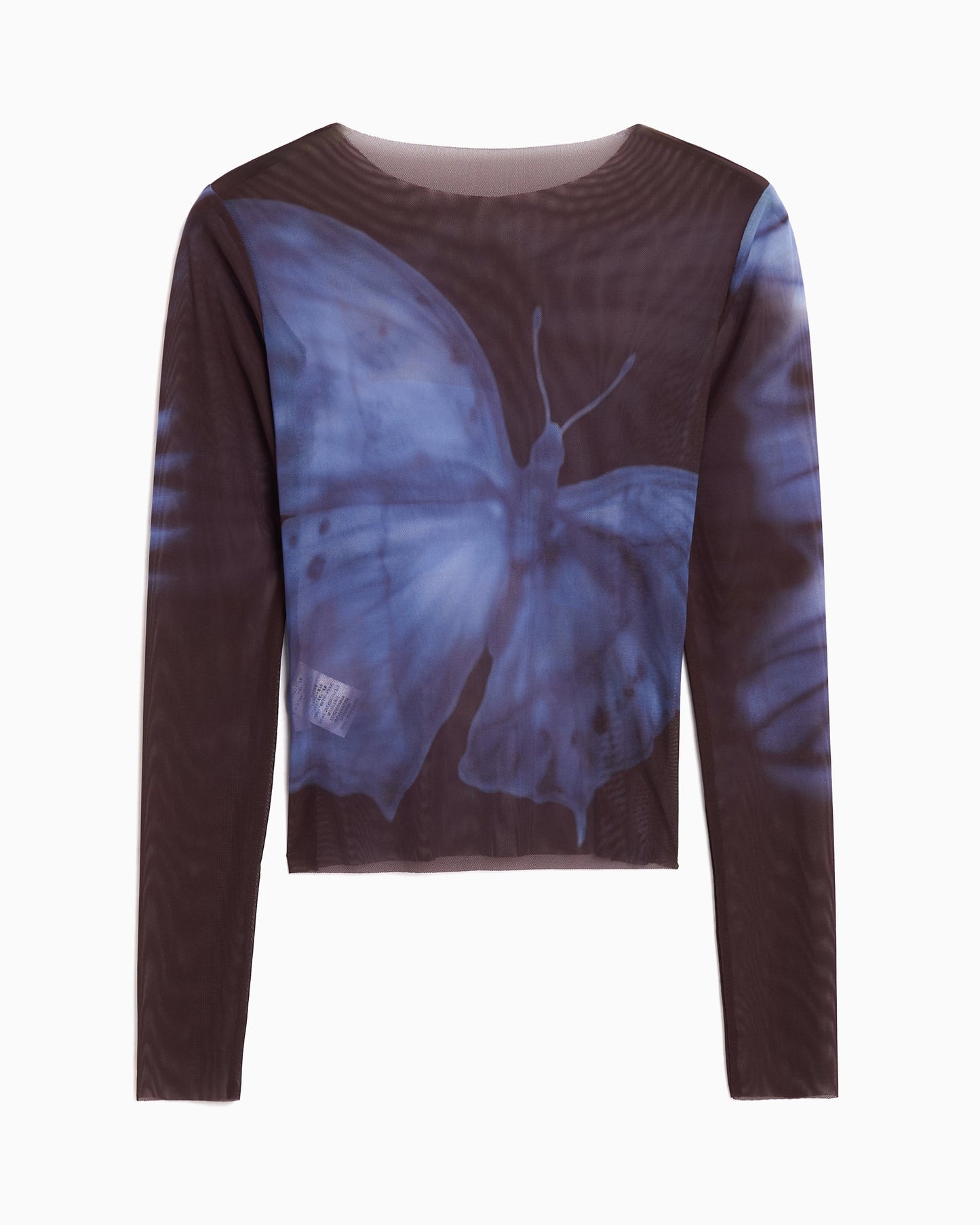Camiseta con gráfico Slim de manga larga Yardsale XXX Butterfly Mesh para hombre