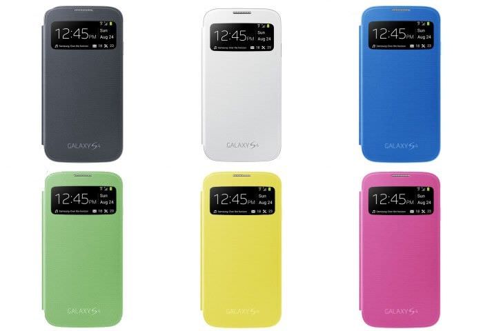 Samsung S4 Flip Case S View Window Case Book Case Flip Cover| Color| YELLOW