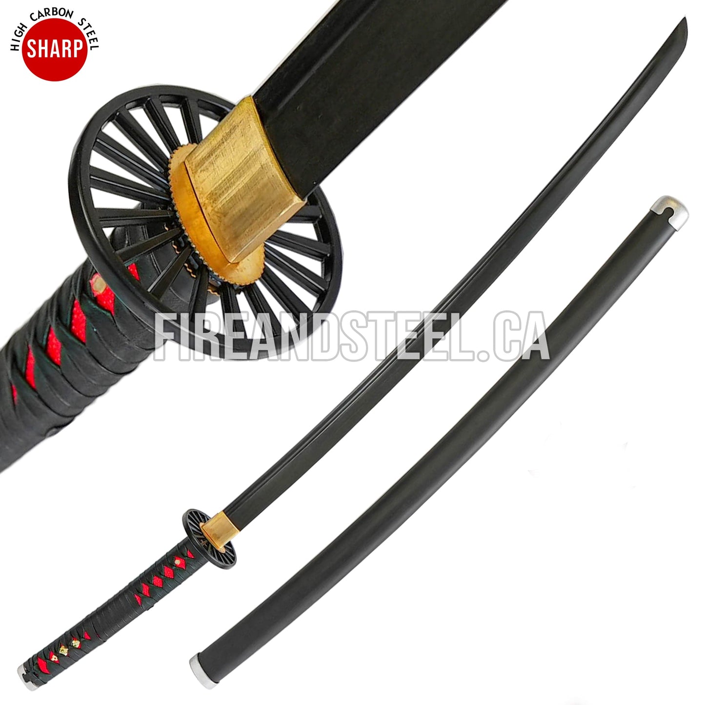 Tanjiro Kamado's Black Nichirin Katana (Battle Ready)