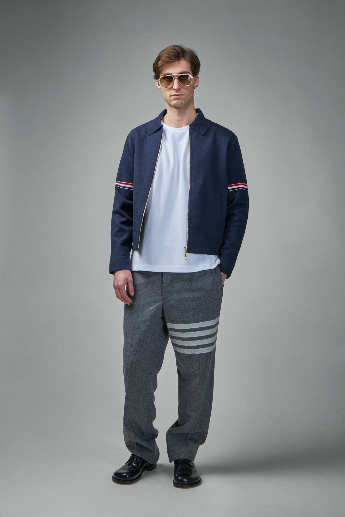Jersey Stitch Loop Back Bonded Zip Up Jacket
