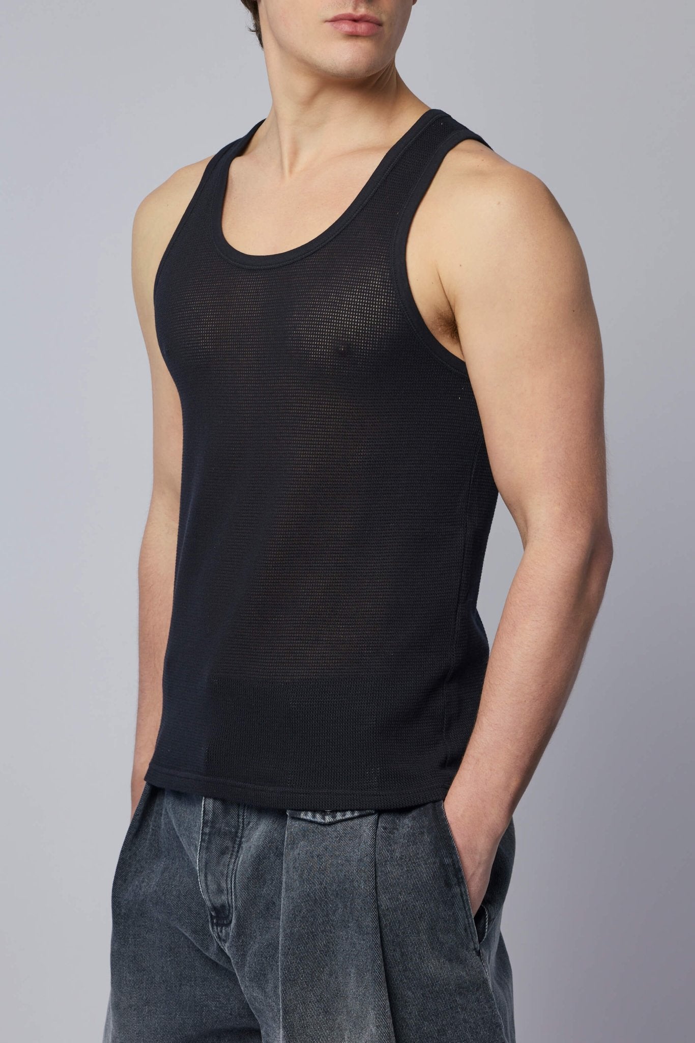 Cotton Mesh Tank