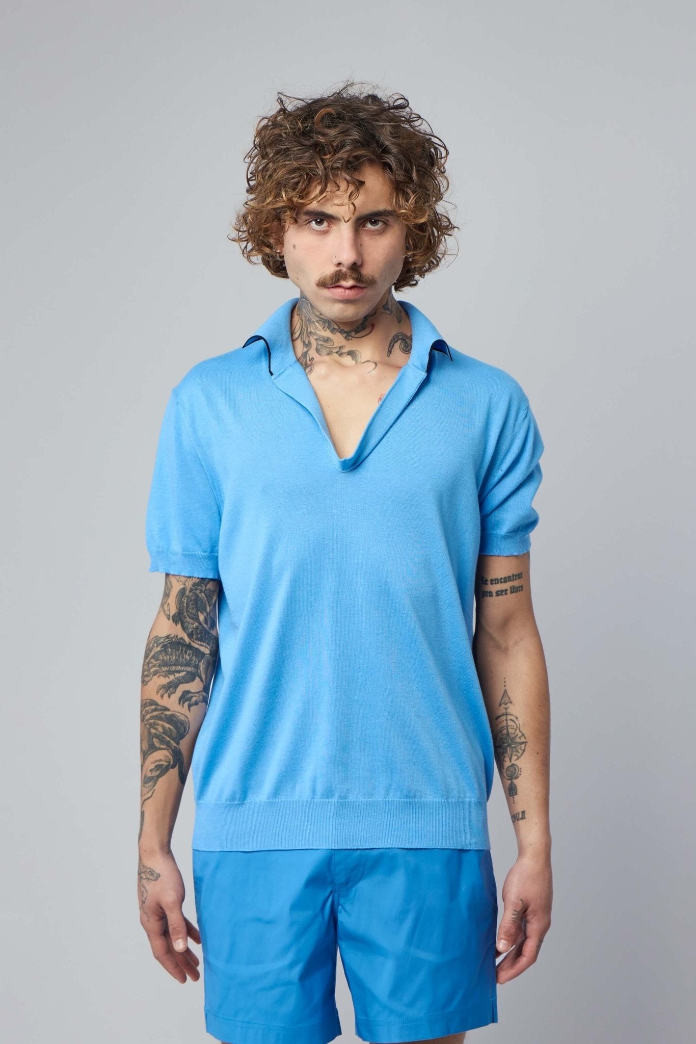 Cotton Silk Tipping Polo