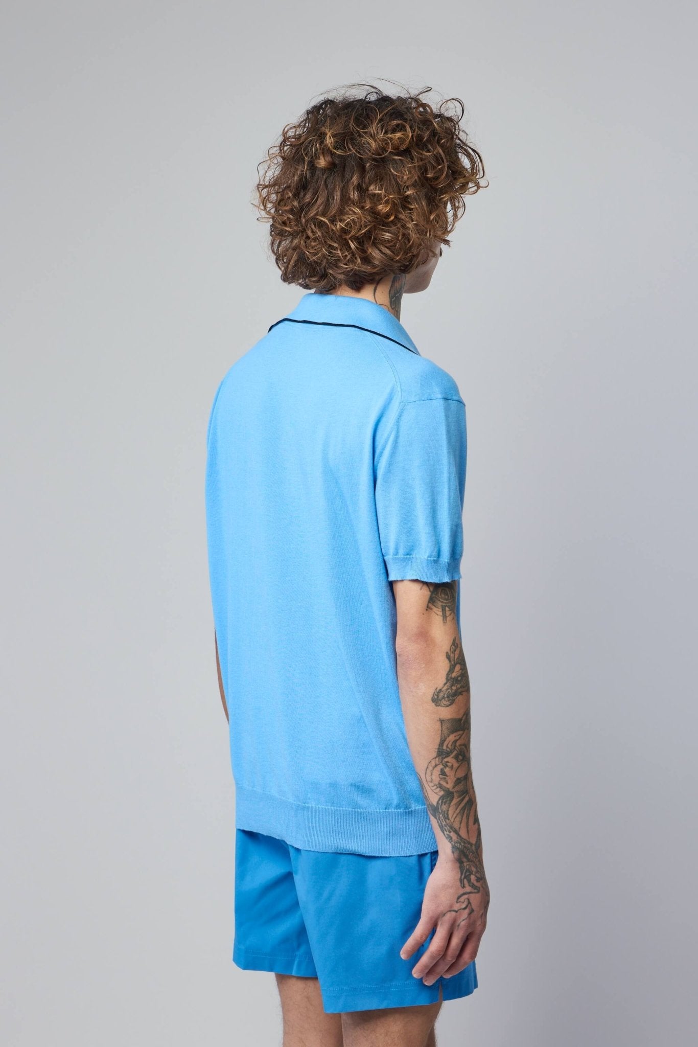 Cotton Silk Tipping Polo