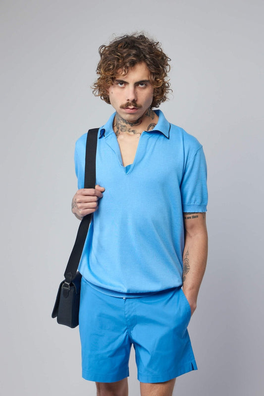 Cotton Silk Tipping Polo