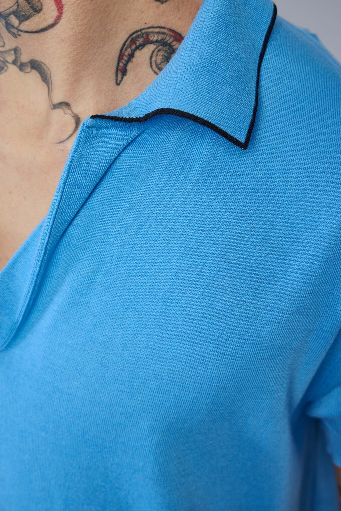 Cotton Silk Tipping Polo