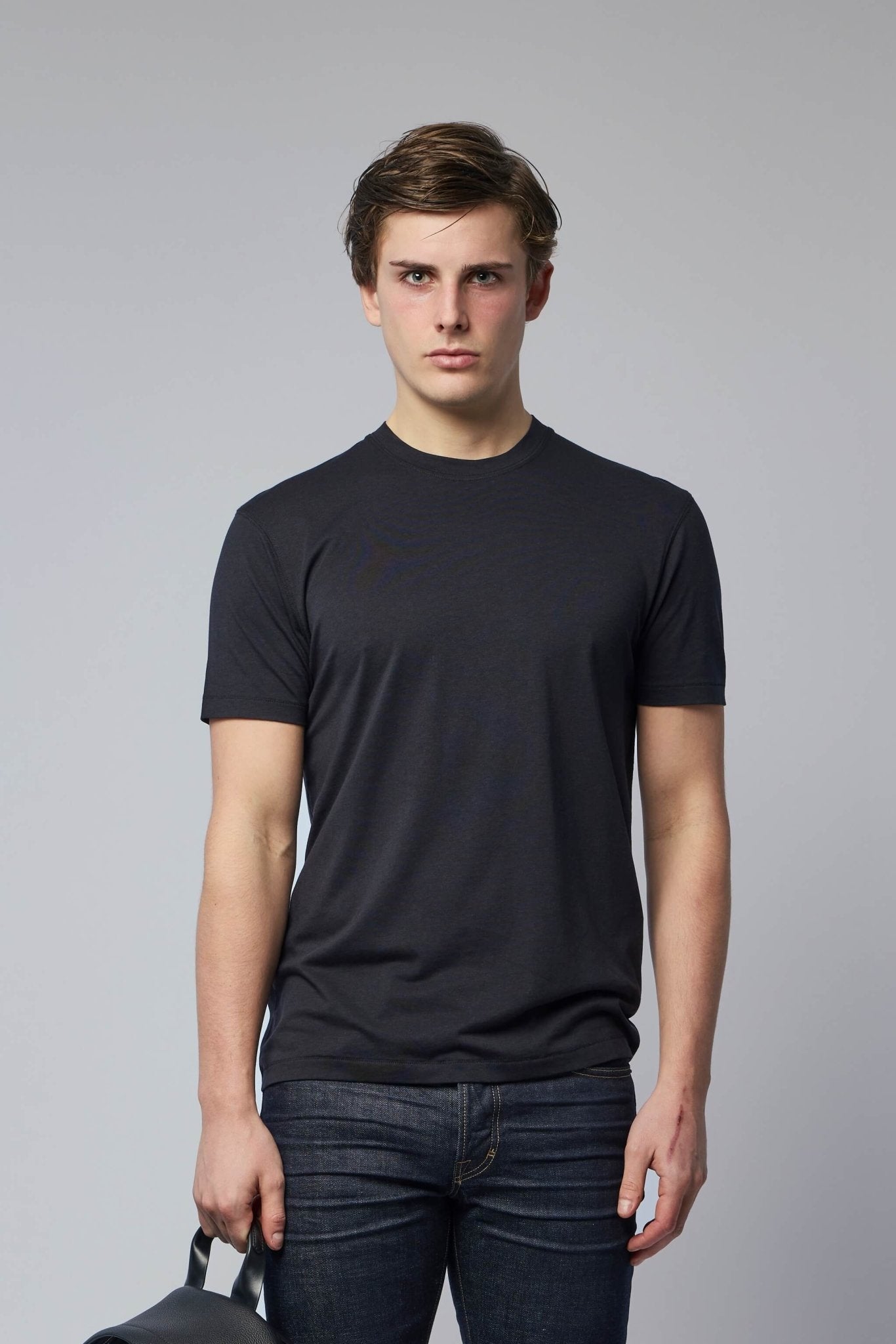 Lyocell Cotton Crew Neck T-shirt