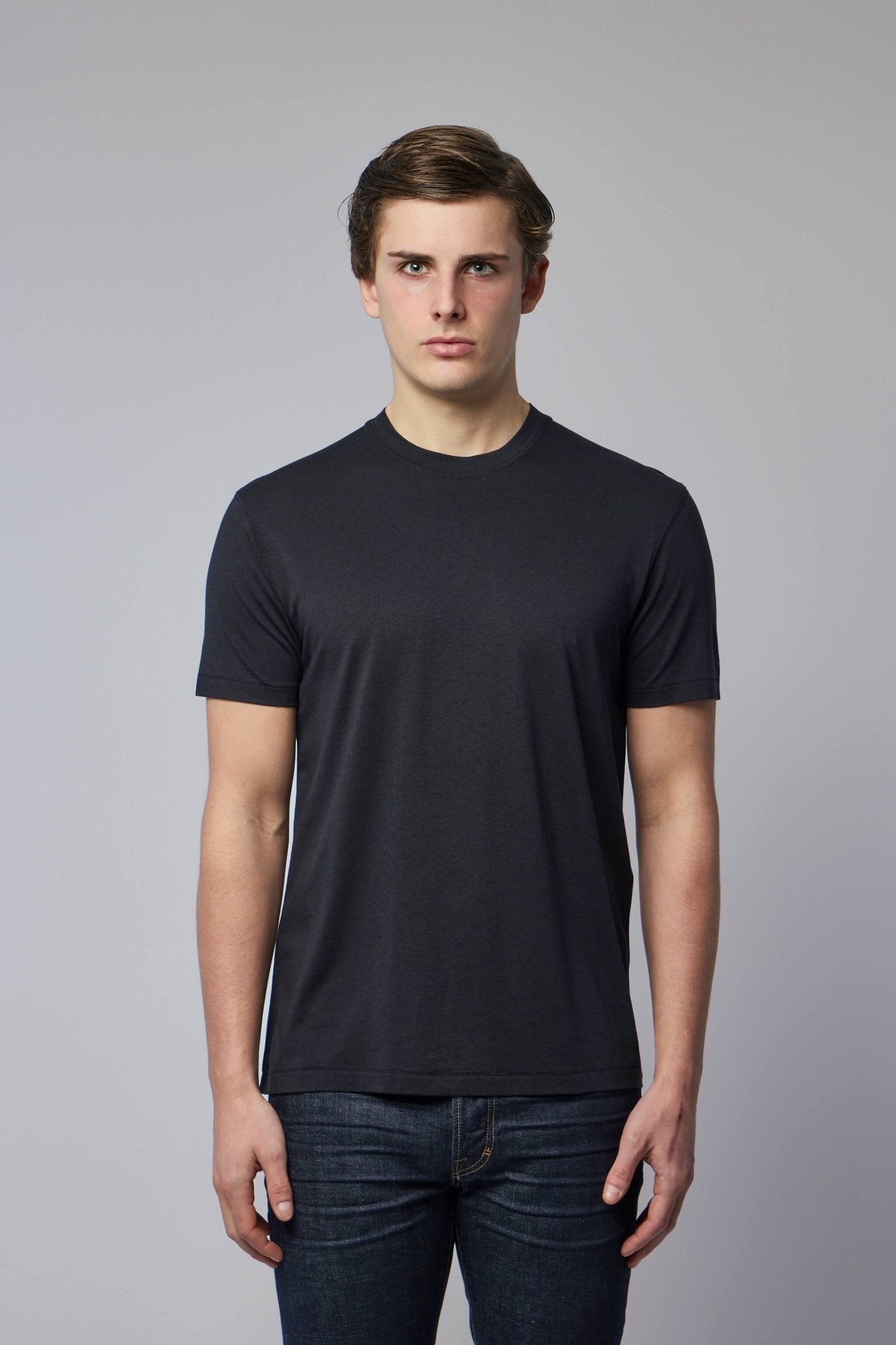 Lyocell Cotton Crew Neck T-shirt
