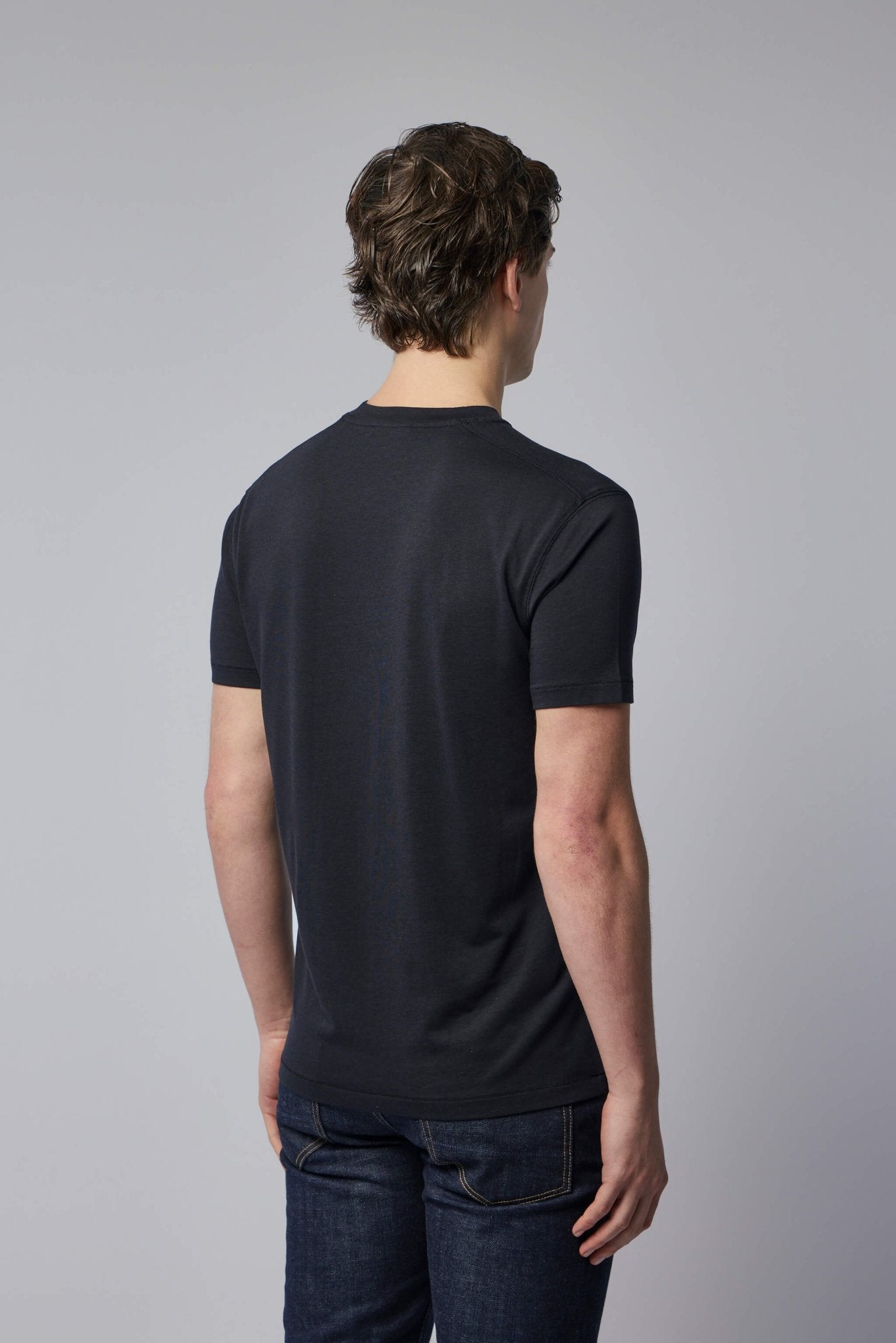 Lyocell Cotton Crew Neck T-shirt