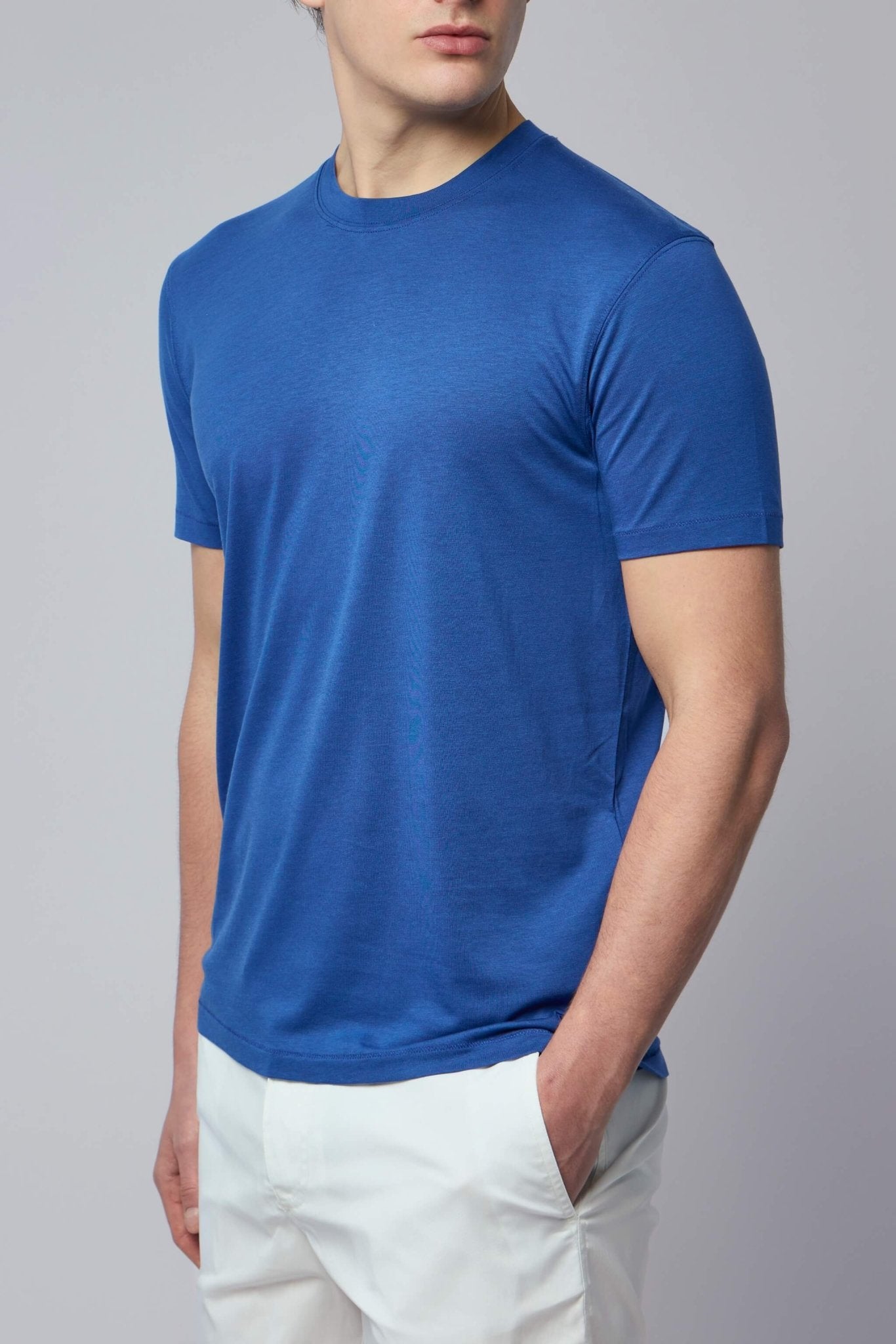 Lyocell Cotton Crew Neck T-shirt