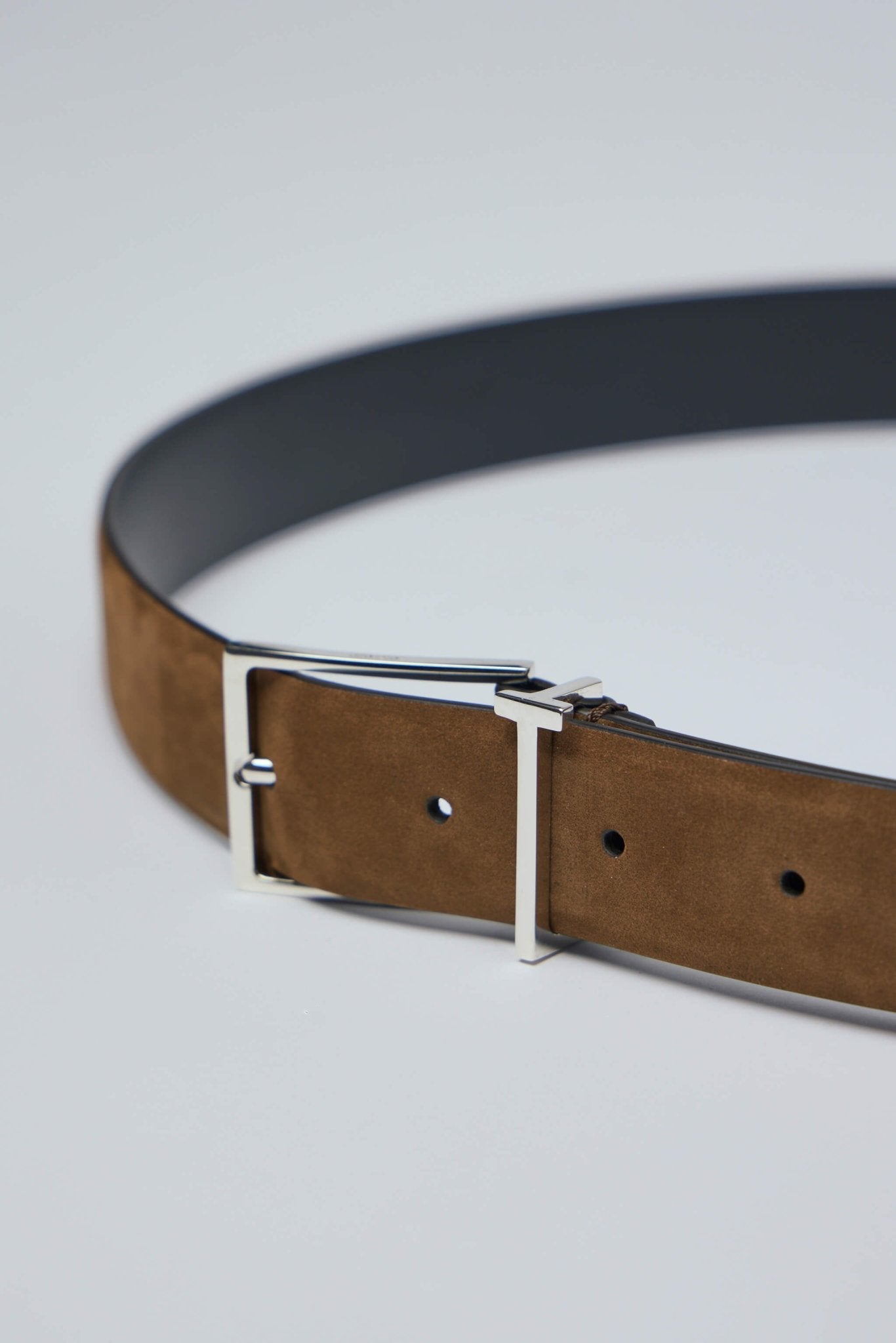 Natural Nubuck T Loop Belt