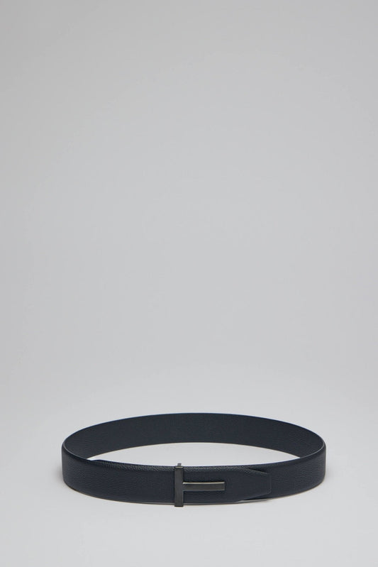 Grain Leather T Icon Belt