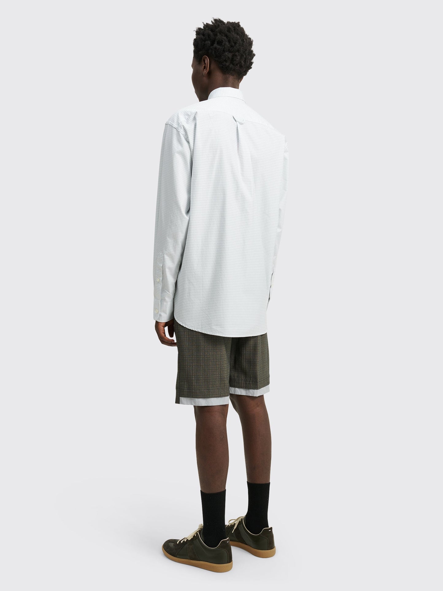 TRÈS BIEN everywear Sport Shorts Viscose Grey Check