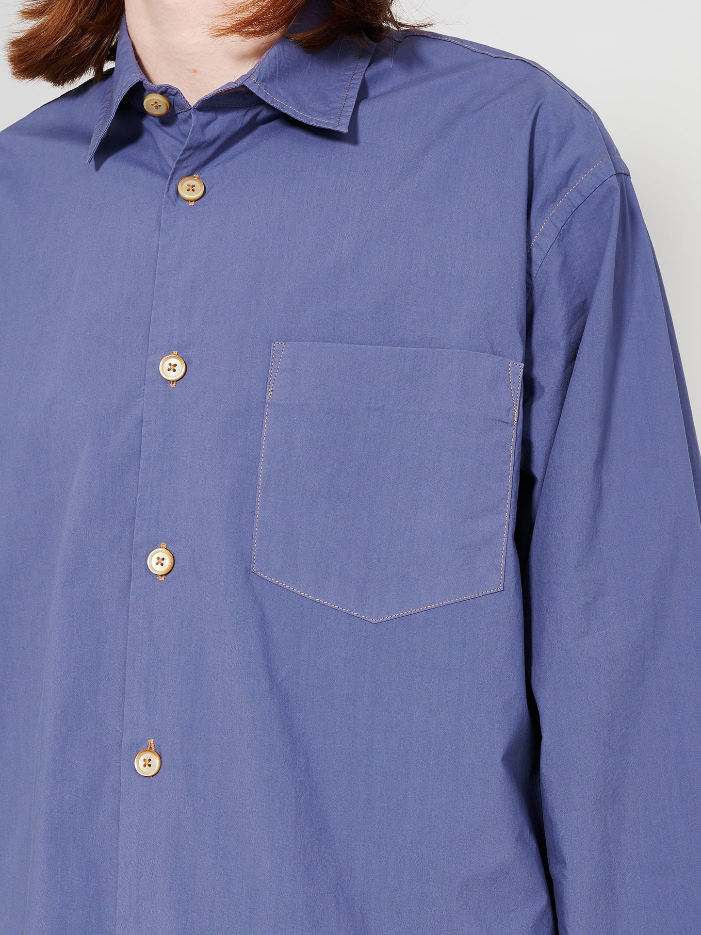 TRÈS BIEN everywear Universal Shirt Cotton Blue