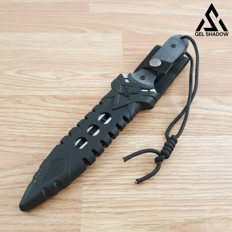 United Cutlery 11 5/8 M48 Talon Dagger Black Fixed Blade Knife + Sheath 3336-GS81