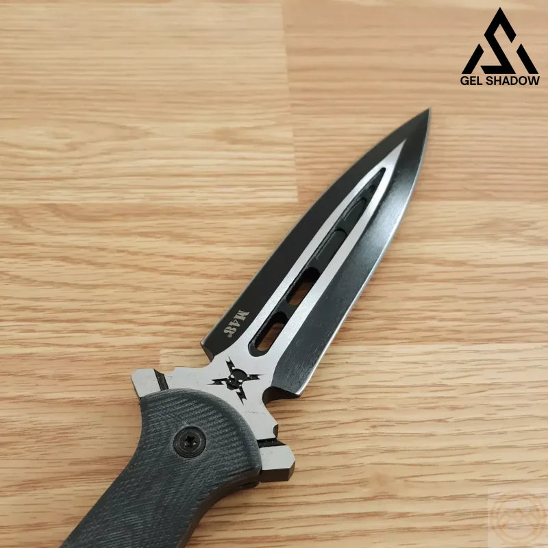 United Cutlery 11 5/8 M48 Talon Dagger Black Fixed Blade Knife + Sheath 3336-GS81