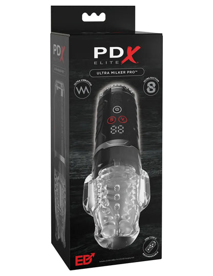 PDX Elite Ultra Milker Pro – Powerful Sucking and Vibrating Male Masturbator