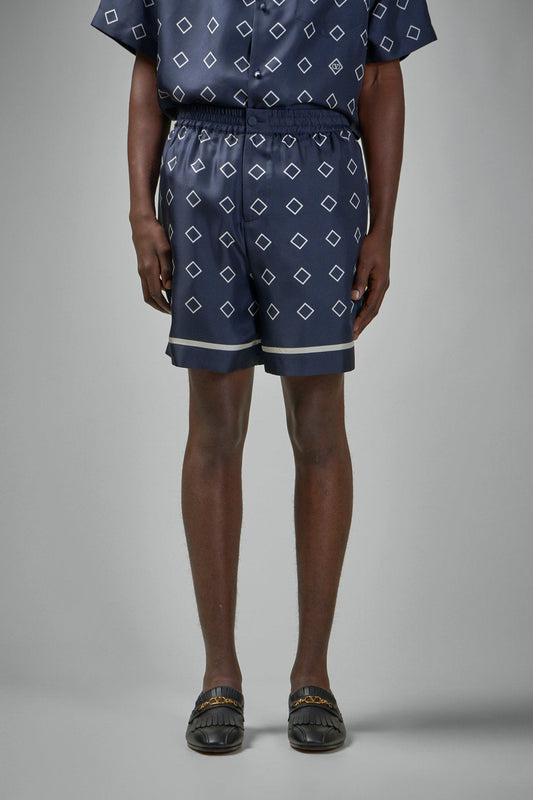Opticool Print Silk Twill Shorts